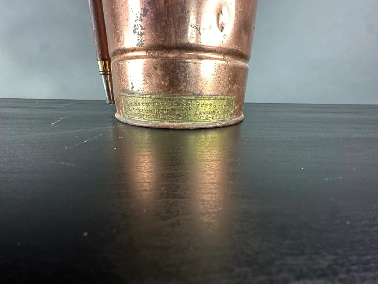 Vintage "Guardene" Copper Fire Extinguisher - photo 4