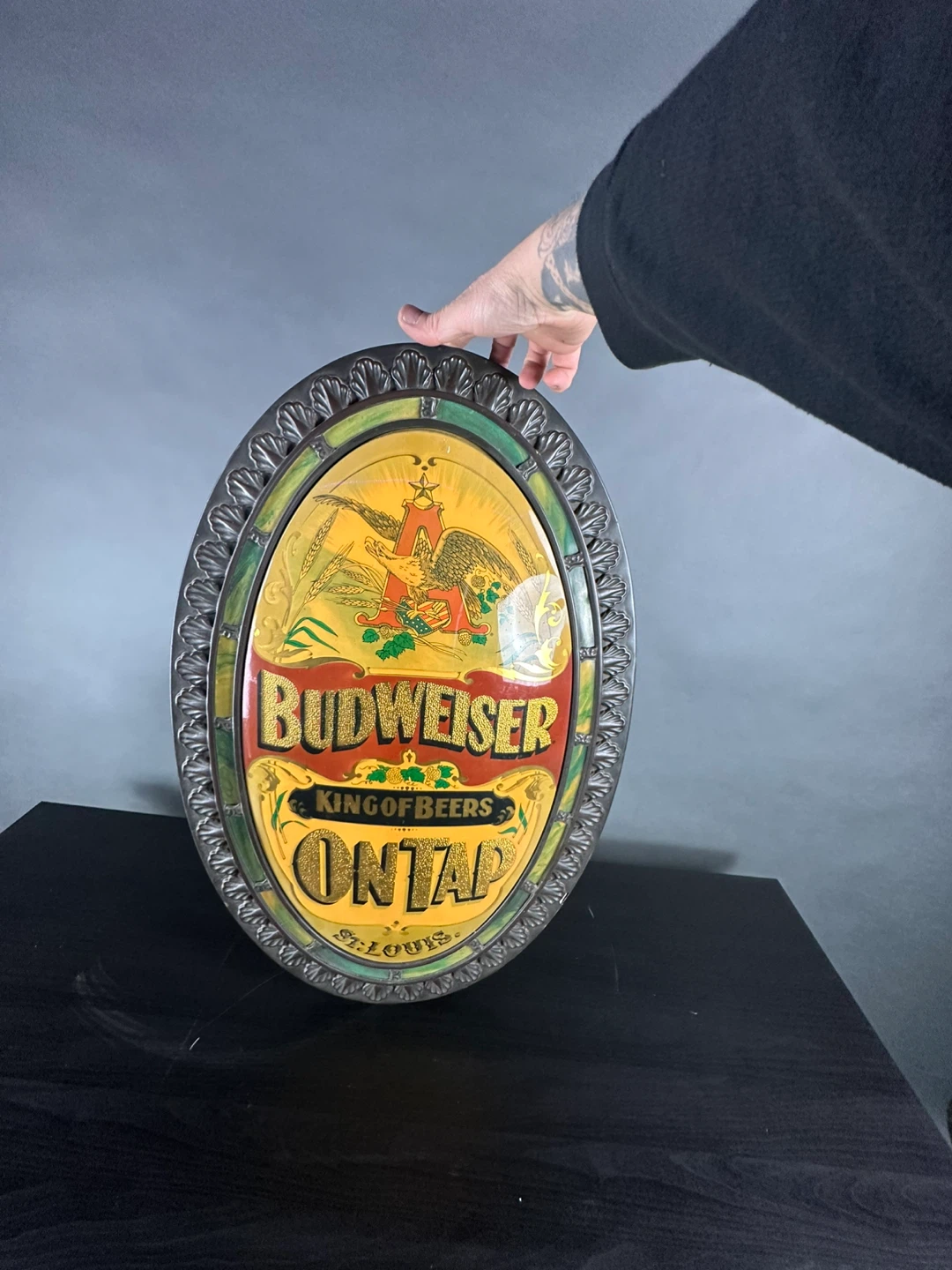 Budweiser King of Beers On Tap Oval Sign