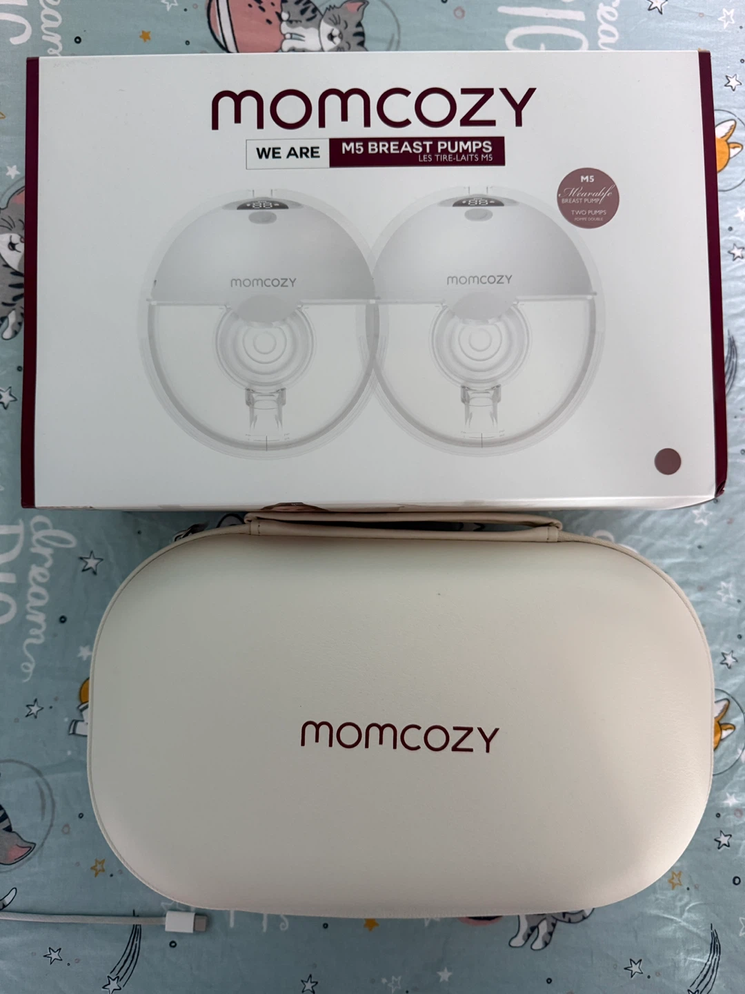 Momcozy M5 Hands-free Wearable Breast Pumps with Case