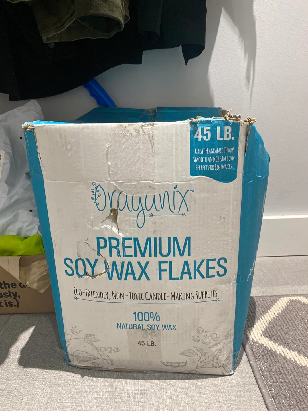 Oraganix Premium Soy Wax Flakes - 45 LB - photo 2
