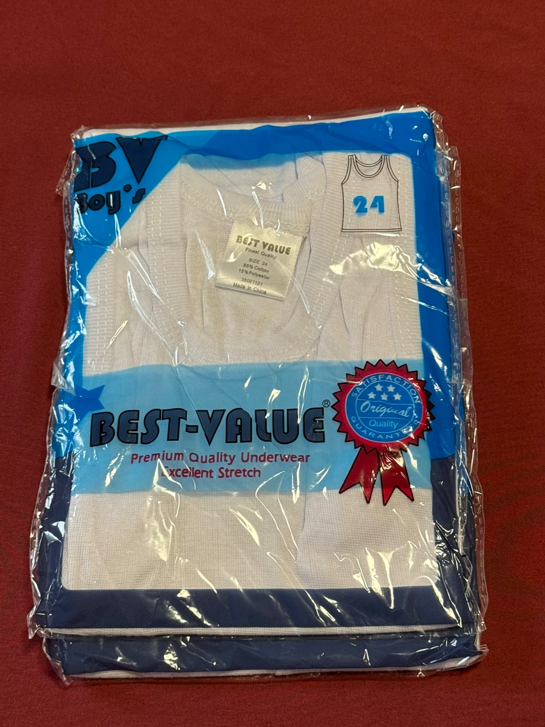 Best Value Boy's white vest ,Size 24