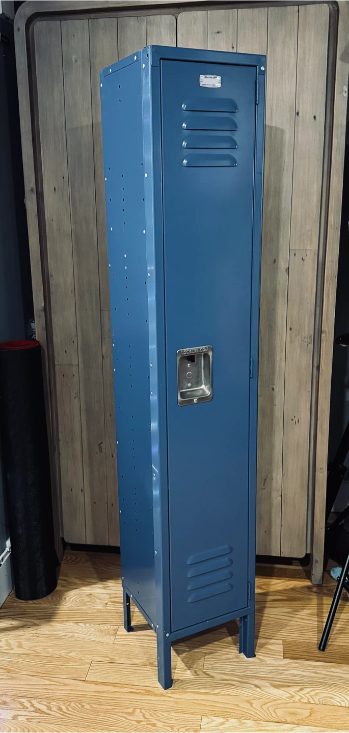 Vintage Blue Metal Locker - photo 2