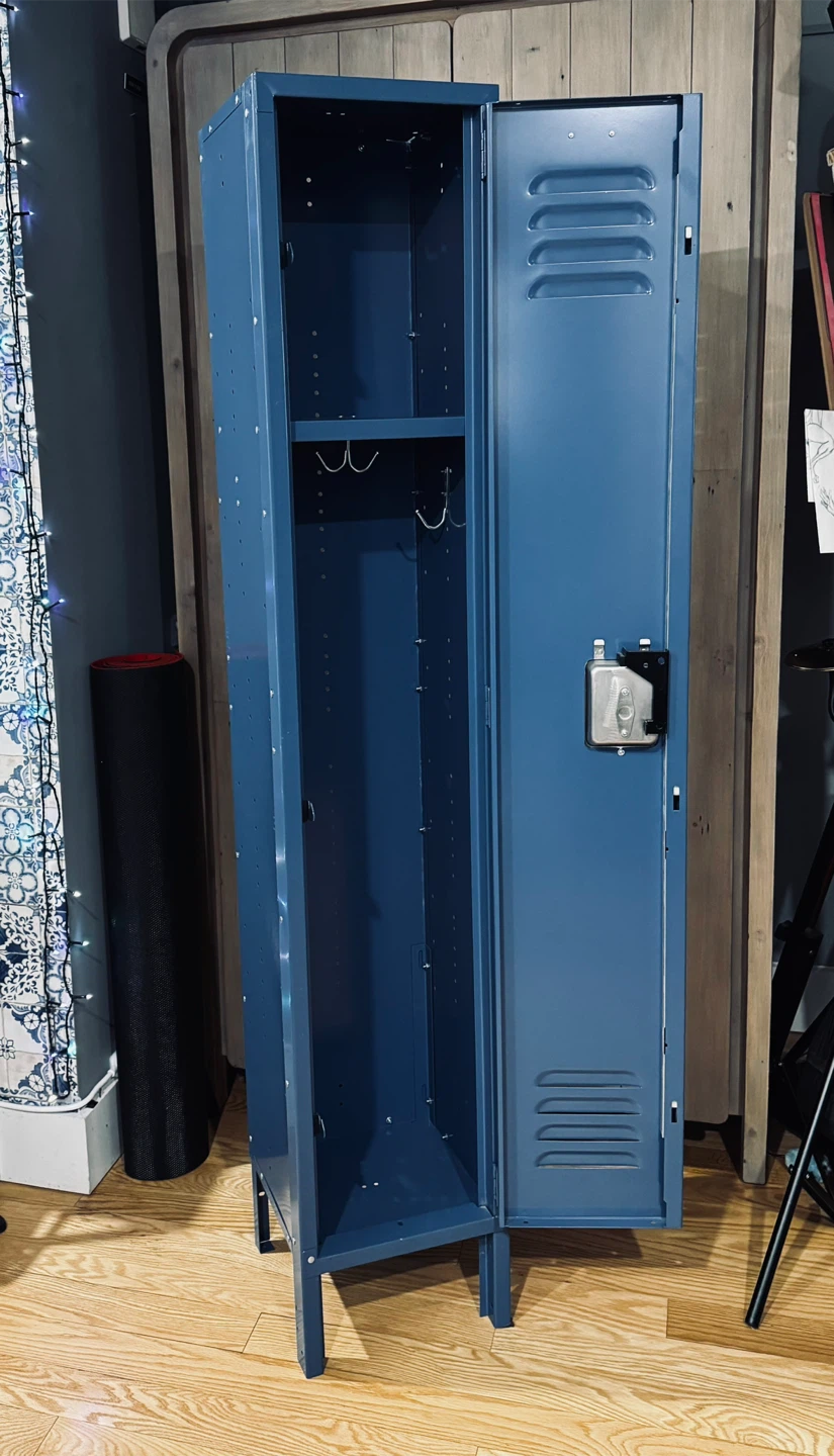 Vintage Blue Metal Locker - photo 3