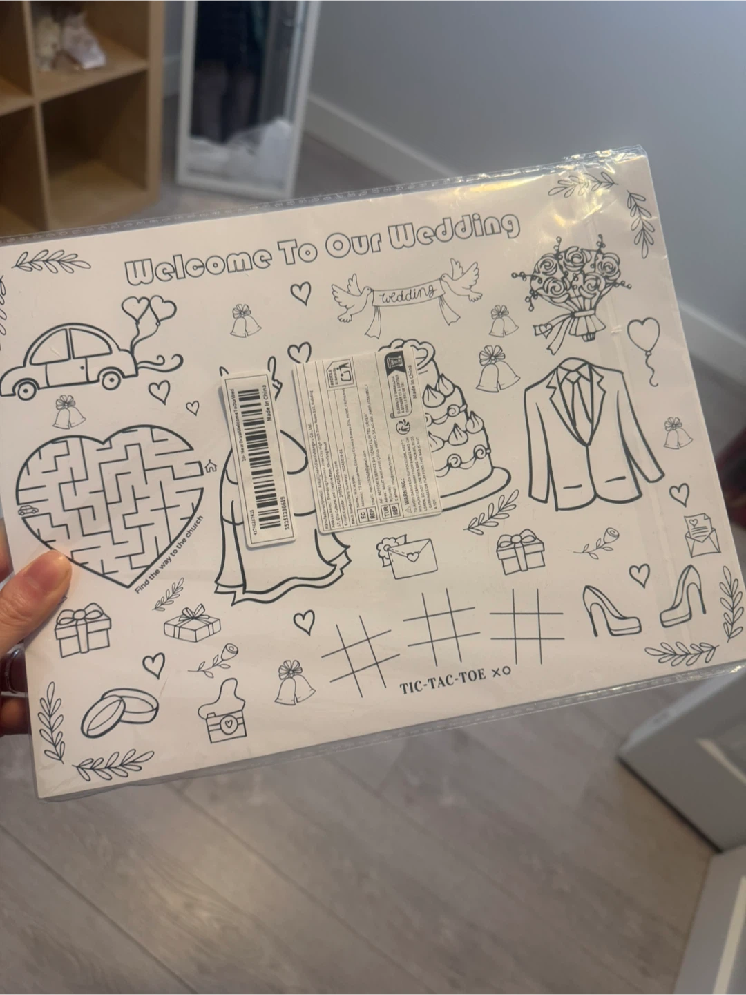 *New* Wedding Kids Activity Placemat