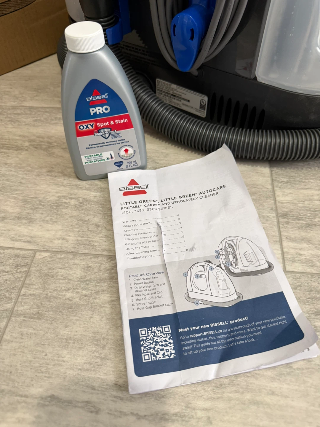 LIKE NEW Bissell Portable Carpet Cleaner - photo 4
