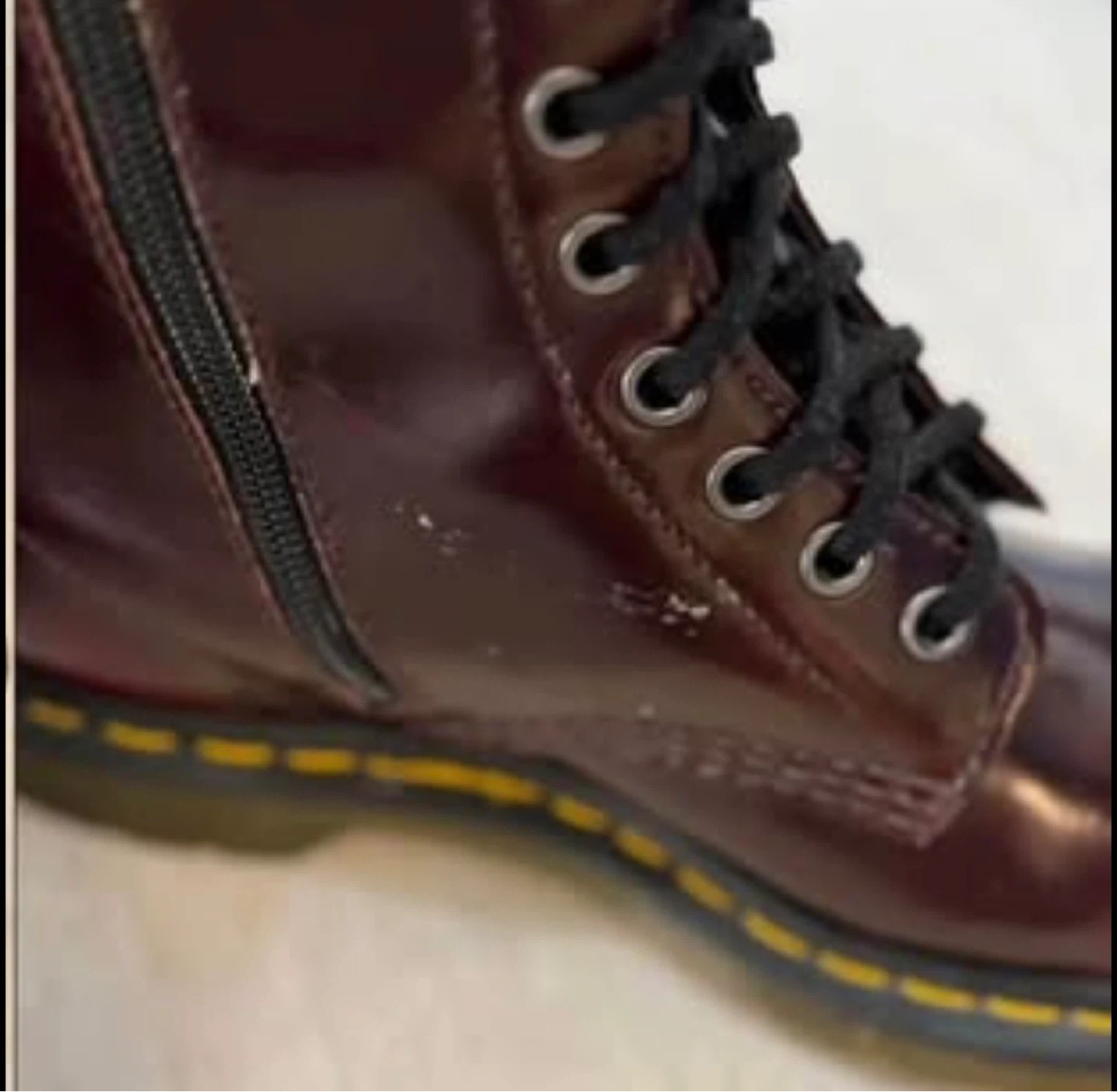 Dr. Martens Cherry Red Patent Leather Boots - photo 4
