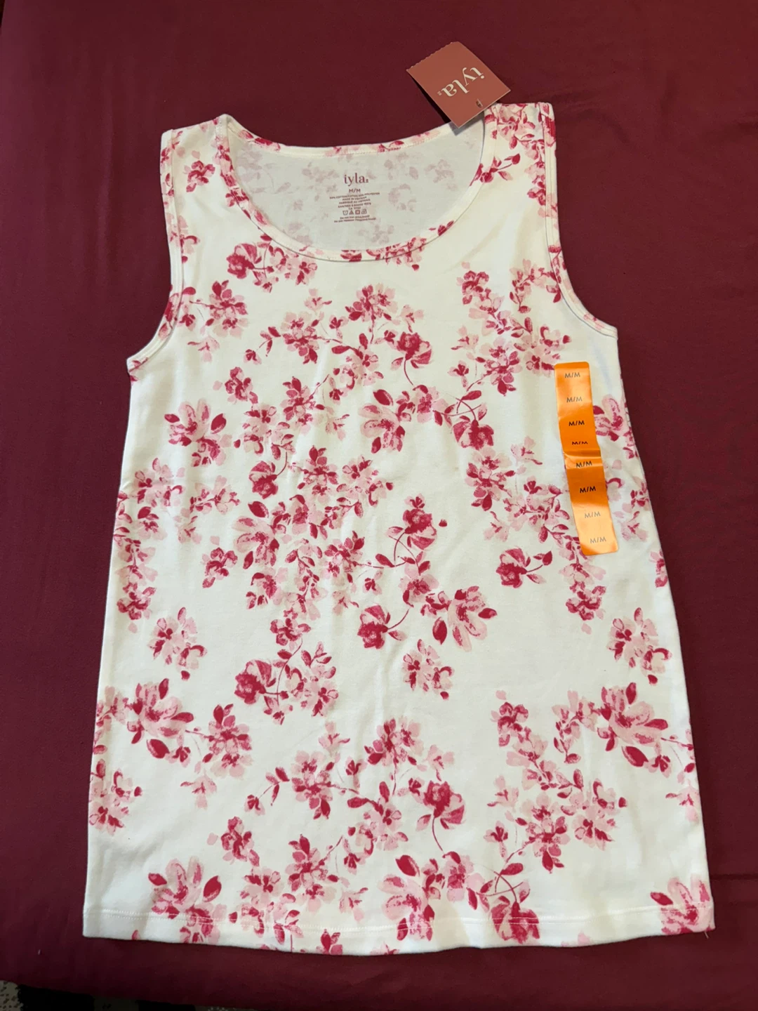 Iyla. Women's Floral Tank Top - Size M