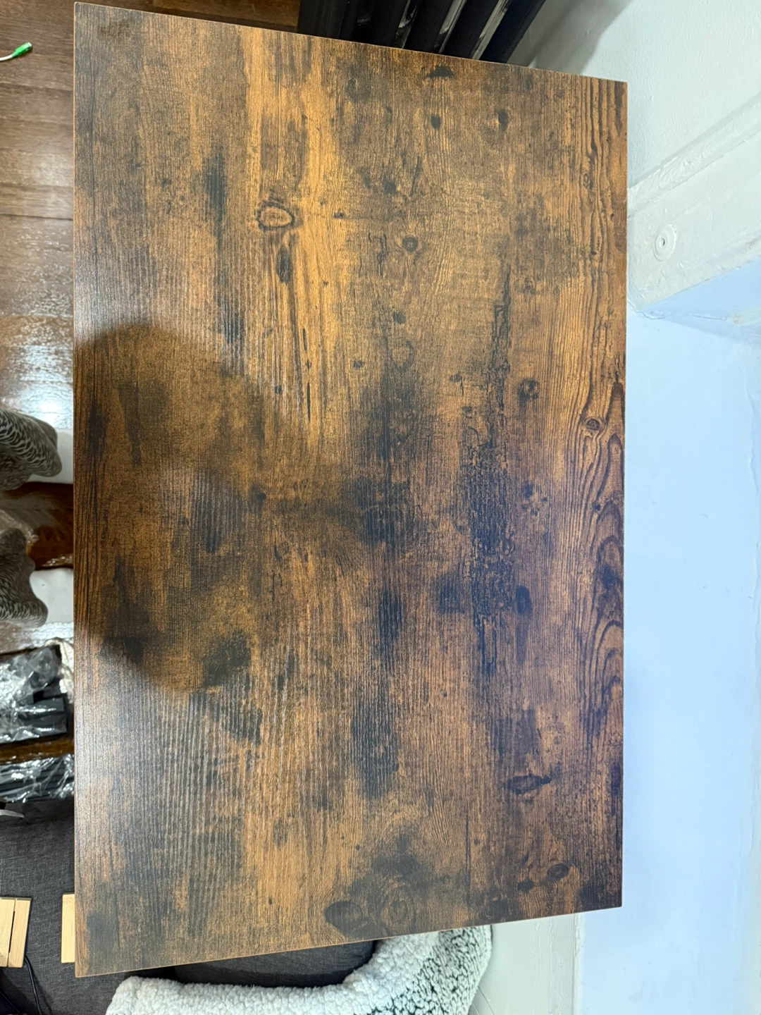 Rustic Wood Grain Writing Desk - photo 3