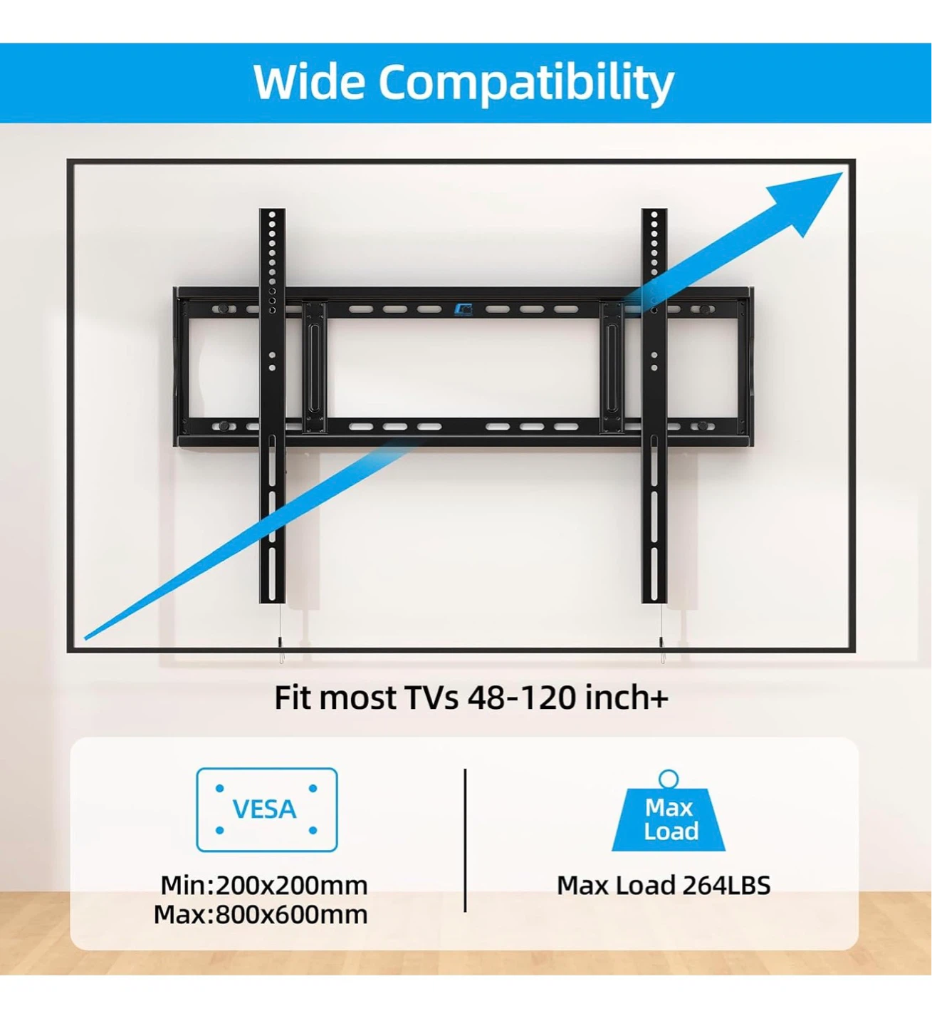 Heavy Duty TV Wall Mount for 48-120 Inch TVs - photo 2
