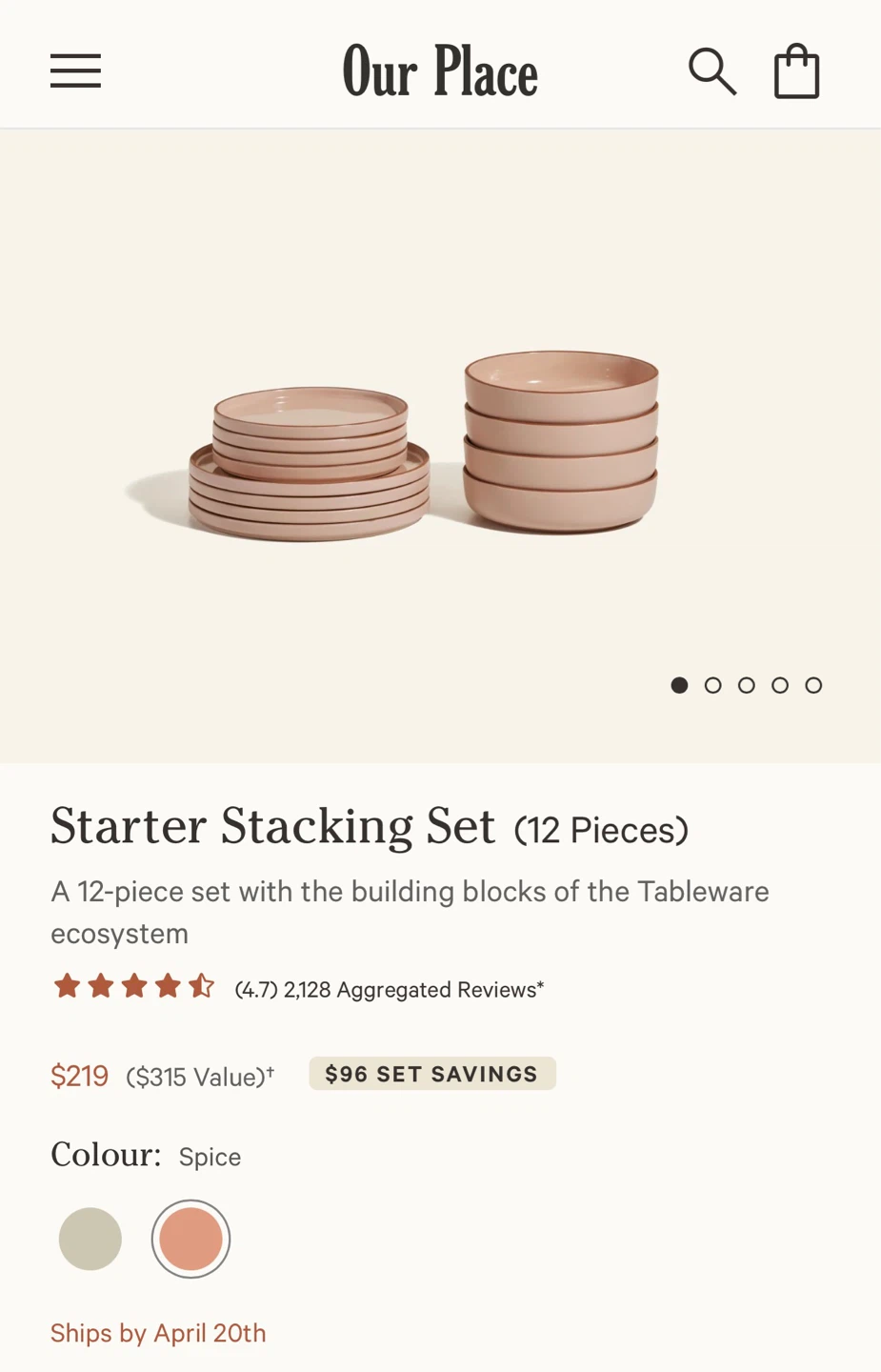 Our Place - Plates / Dinnerware Set (12 pieces) - photo 3