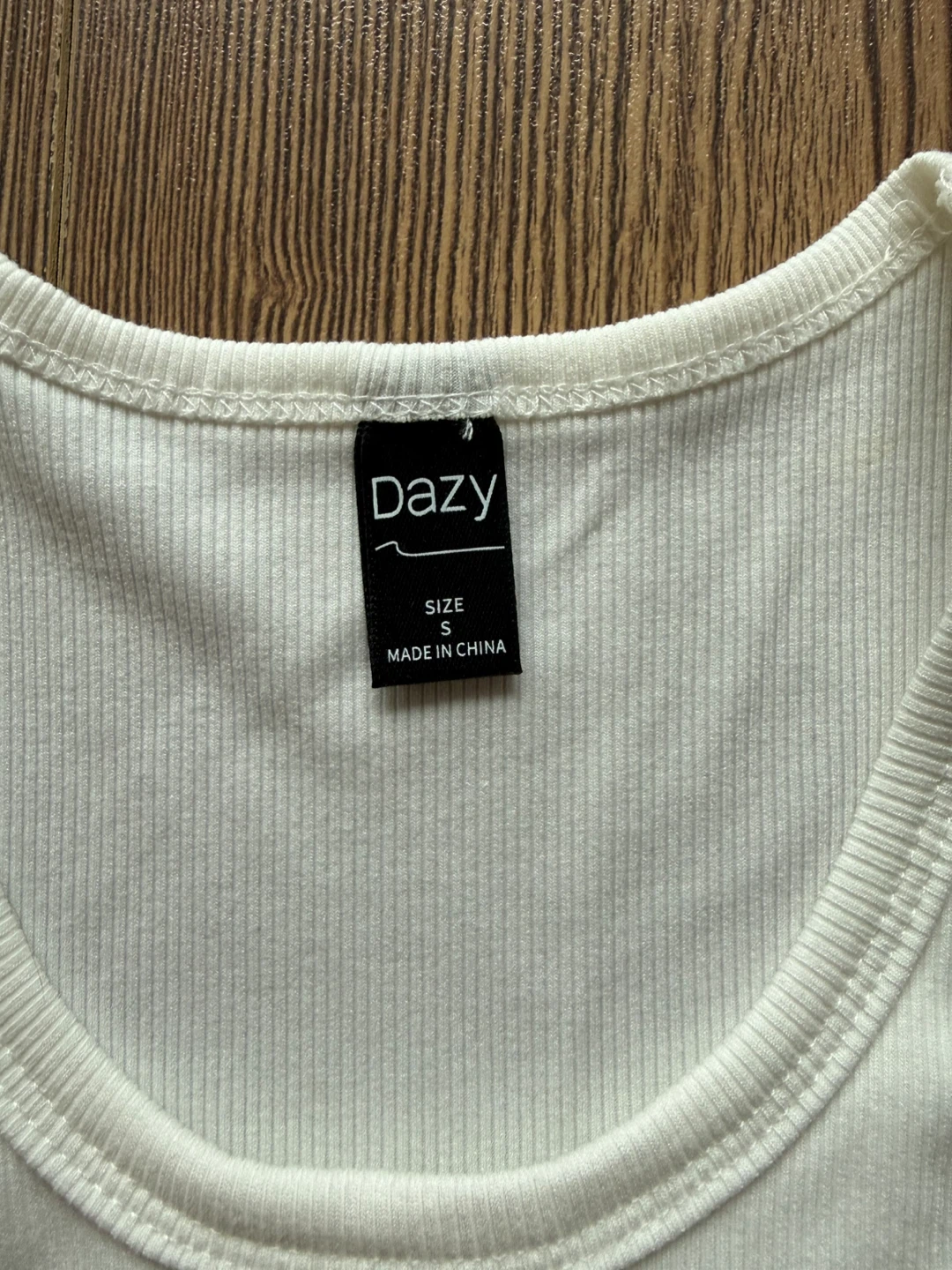 Cropped tank top with built in cups | Size S - photo 2