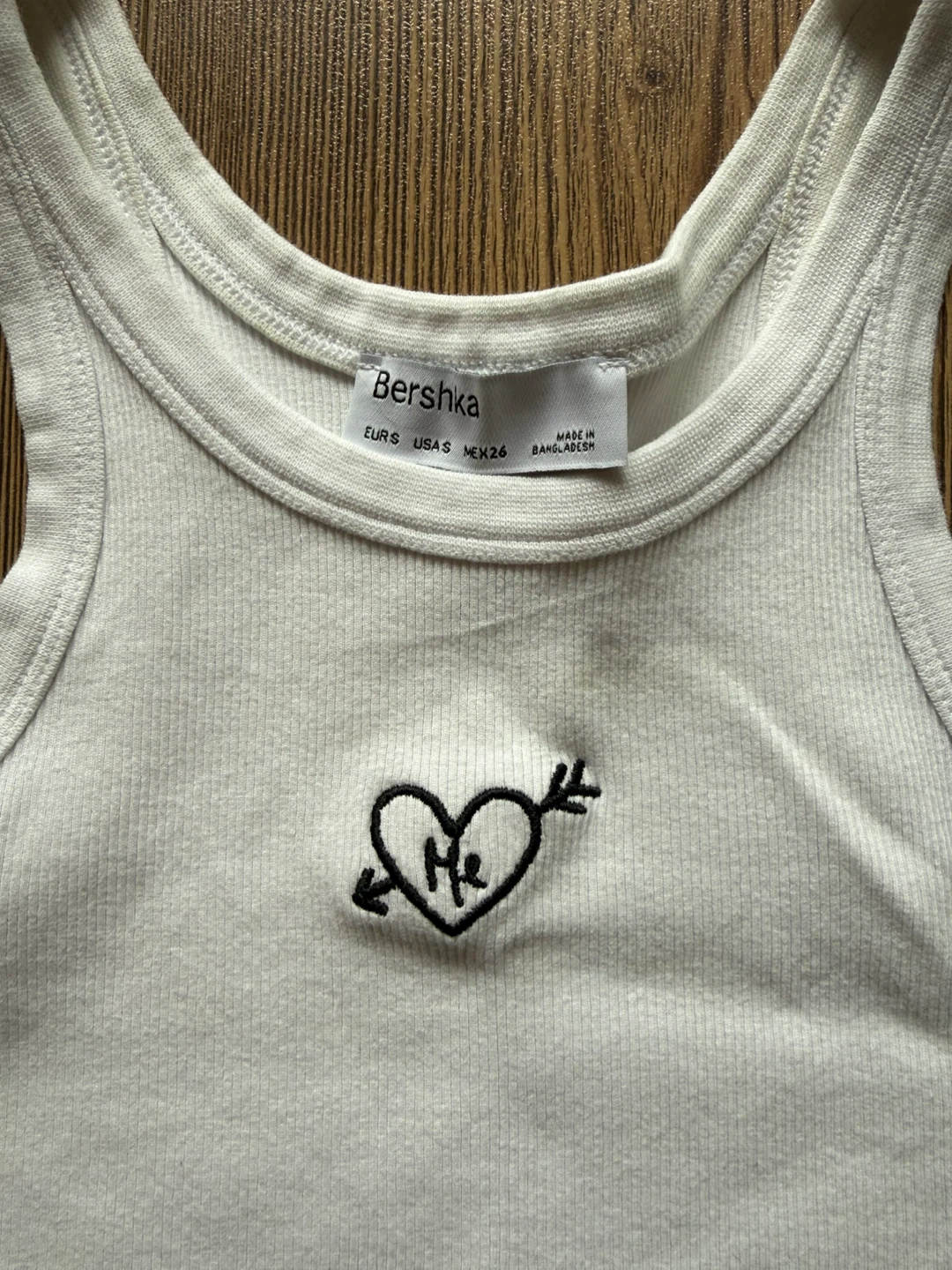 White Graphic Crop Tank Top - Size XS/S - photo 2
