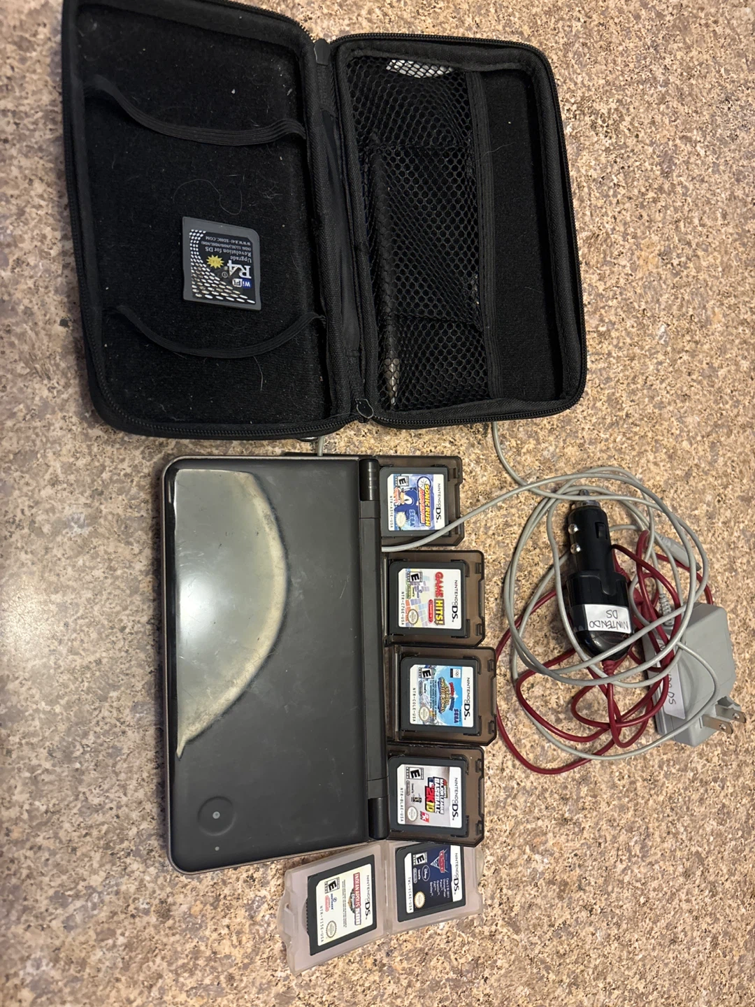 Nintendo DS XL with Games and Accessories