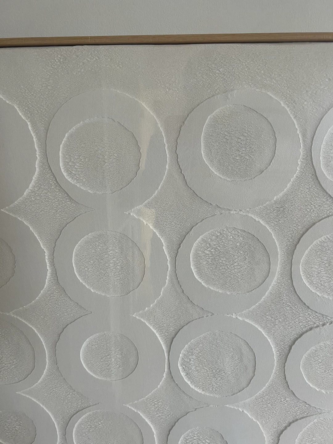 White Circle Textured Wall Art - photo 4