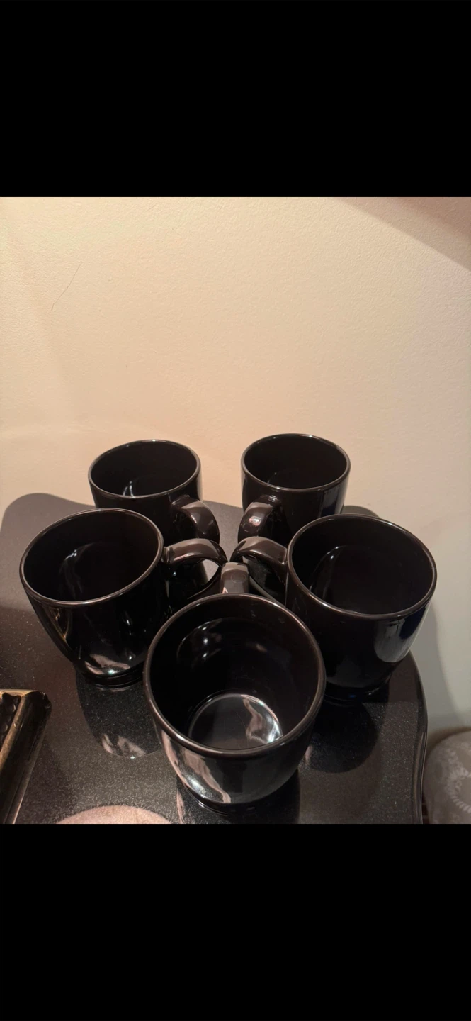 Liquid Logic Black Mugs - Set of 5