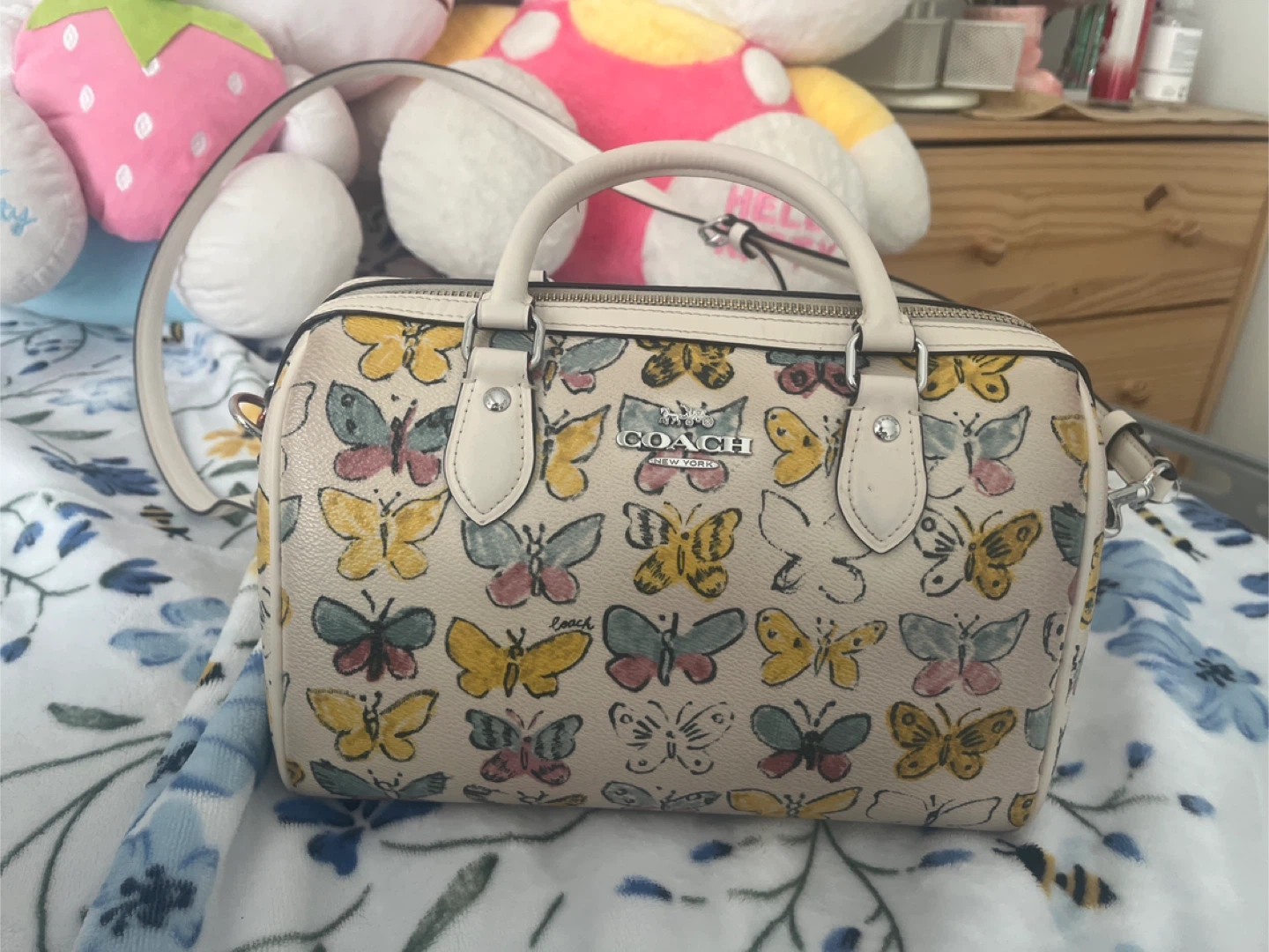 Coach Butterfly Print Mini Bowie Bag