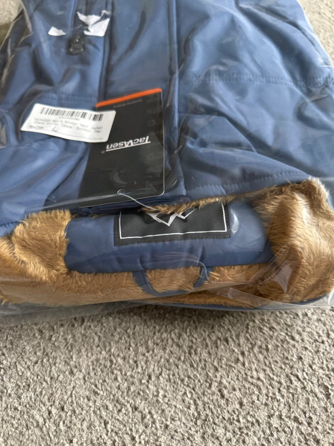 NEW Men's Large Puffer Vest Jacket, Navy - photo 5