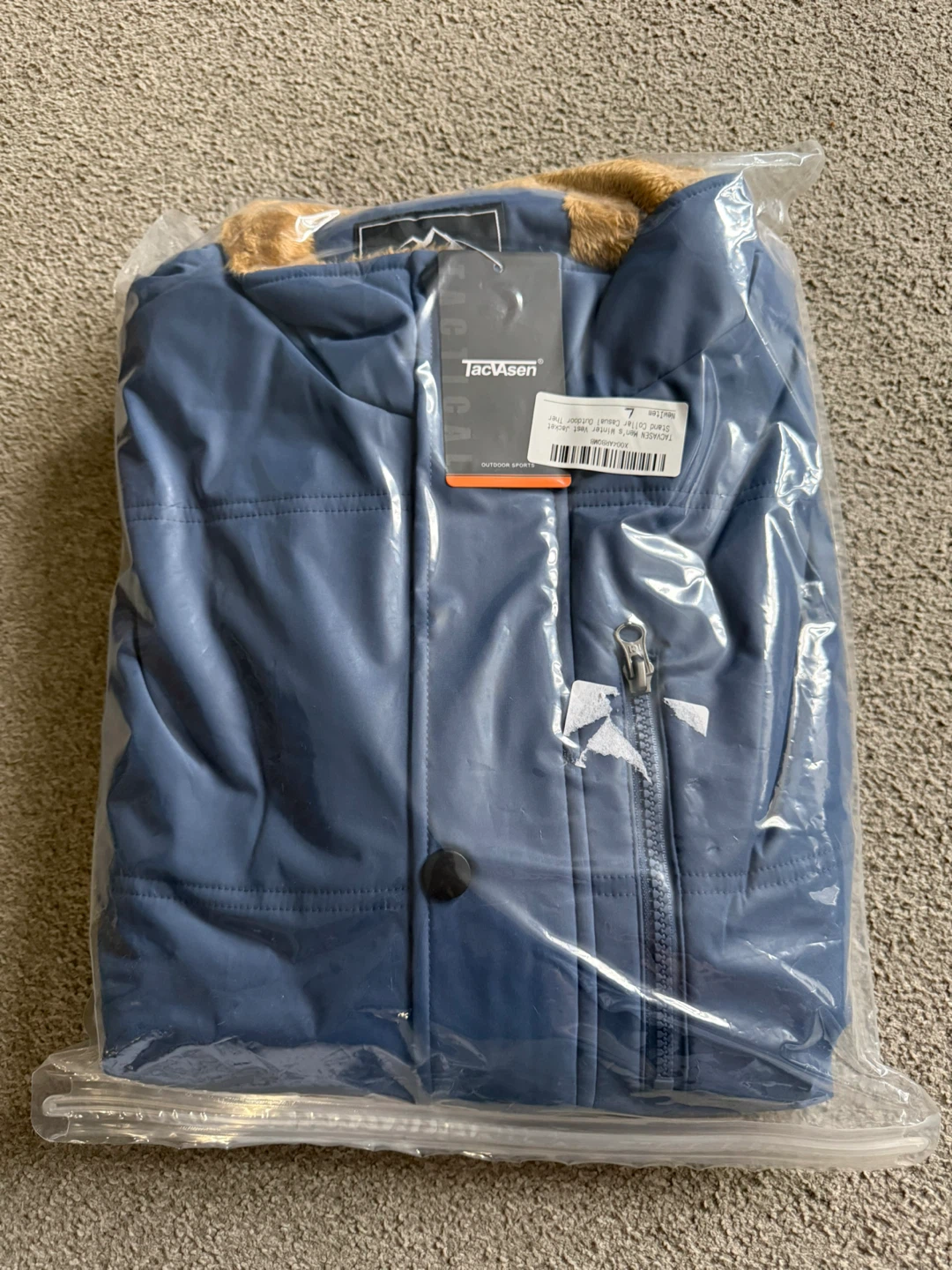 NEW Men's Large Puffer Vest Jacket, Navy - photo 2