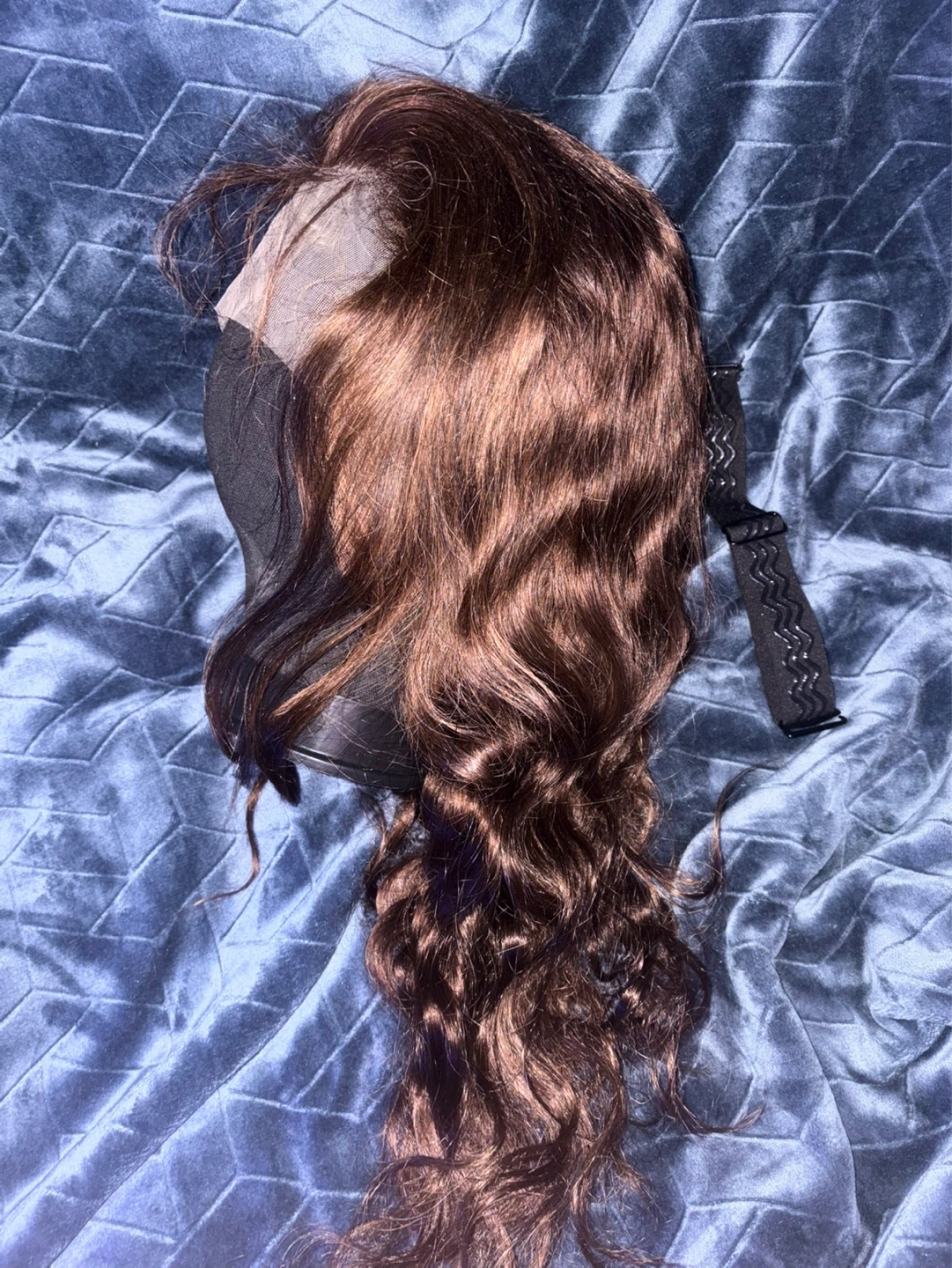 Human Hair Lace Front Wig - Auburn Brown 24” inches - photo 2