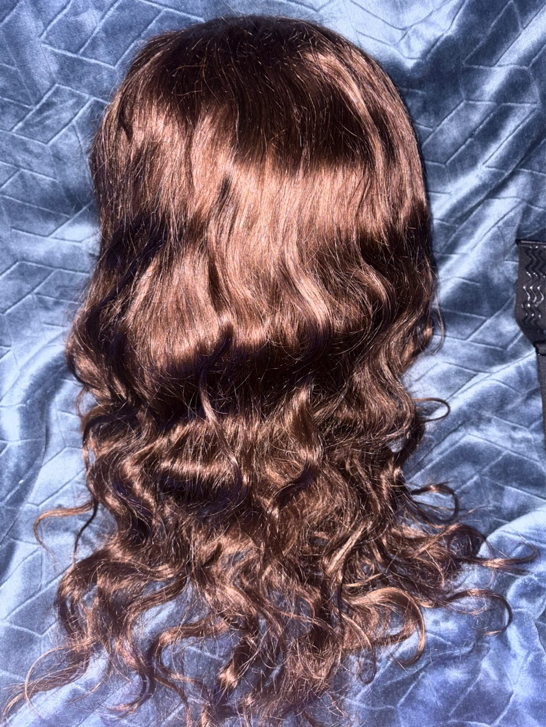 Human Hair Lace Front Wig - Auburn Brown 24” inches - photo 3