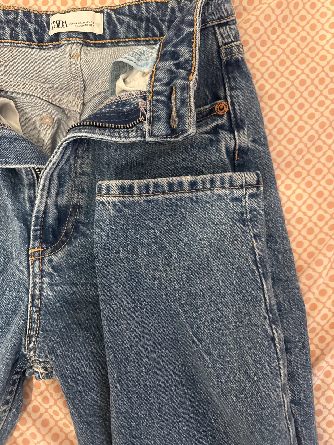 Zara Women's Blue Denim Jeans Size 8 - photo 3
