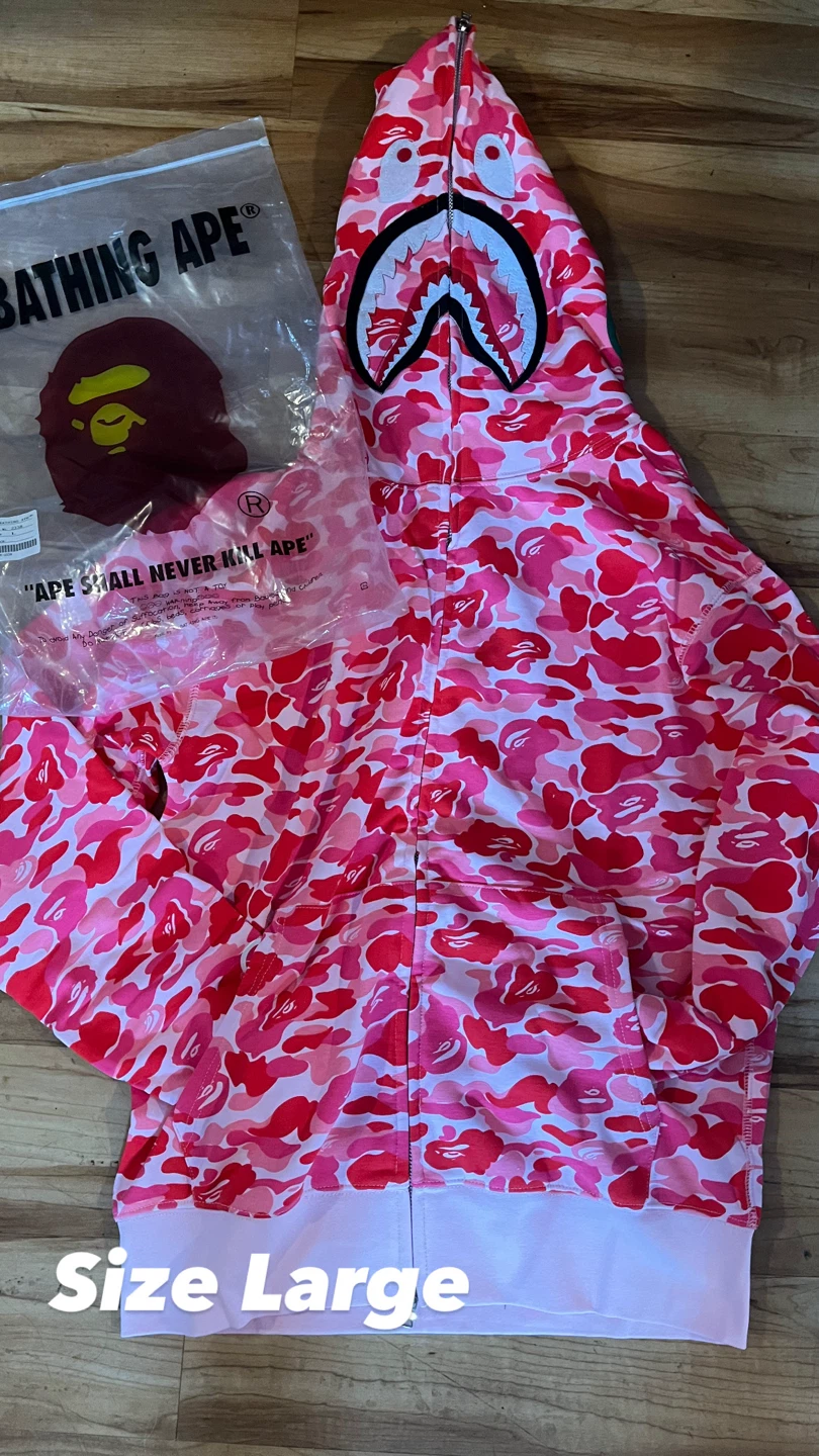 A Bathing Ape Full Zip Hoodie - Size Large - photo 3