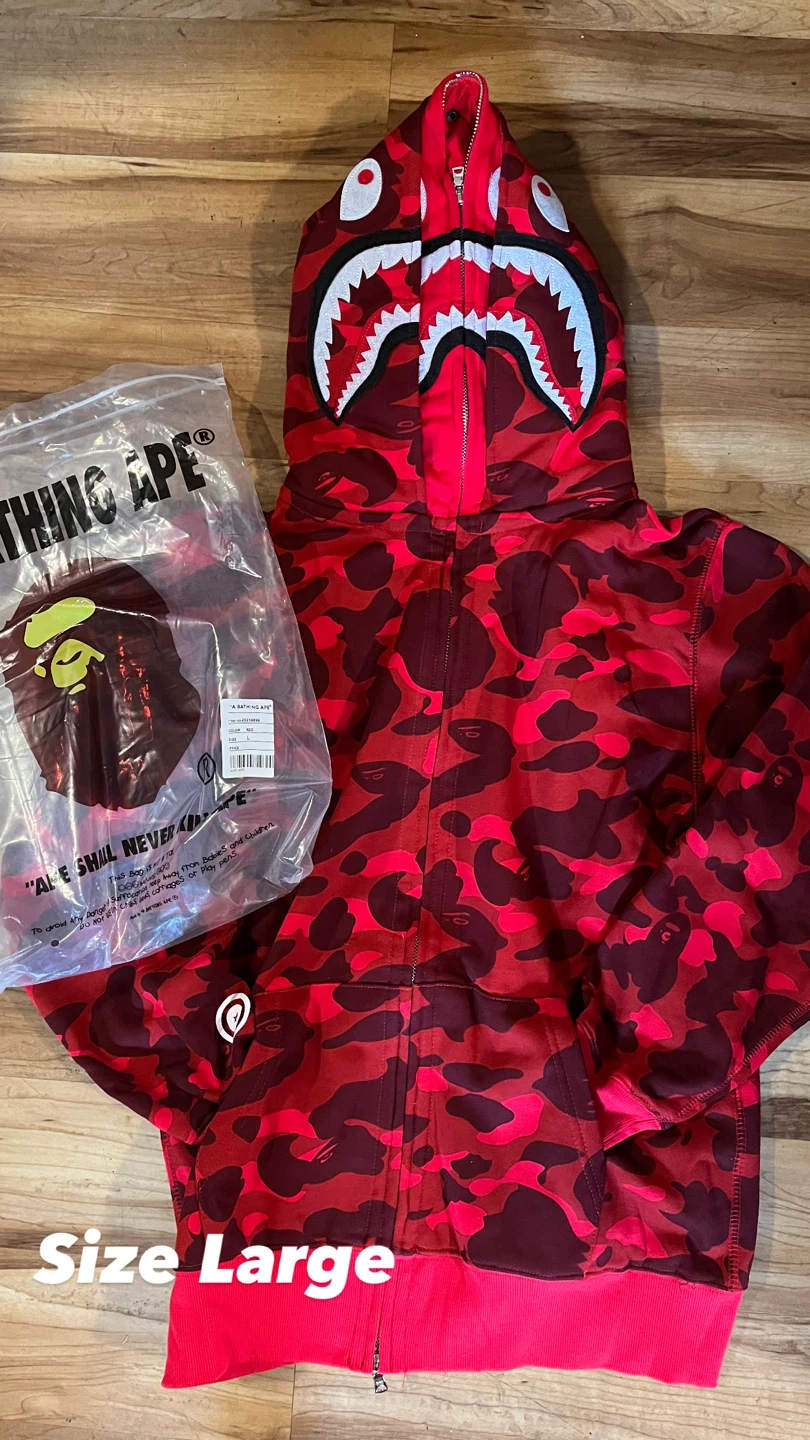 A Bathing Ape Full Zip Hoodie - Size Large - photo 2