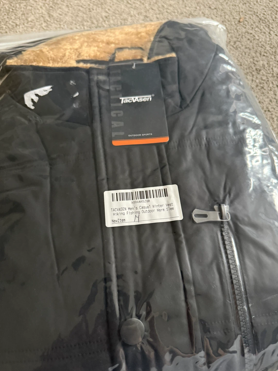 NEW Men's Medium Puffer Vest Jacket, Black - photo 4
