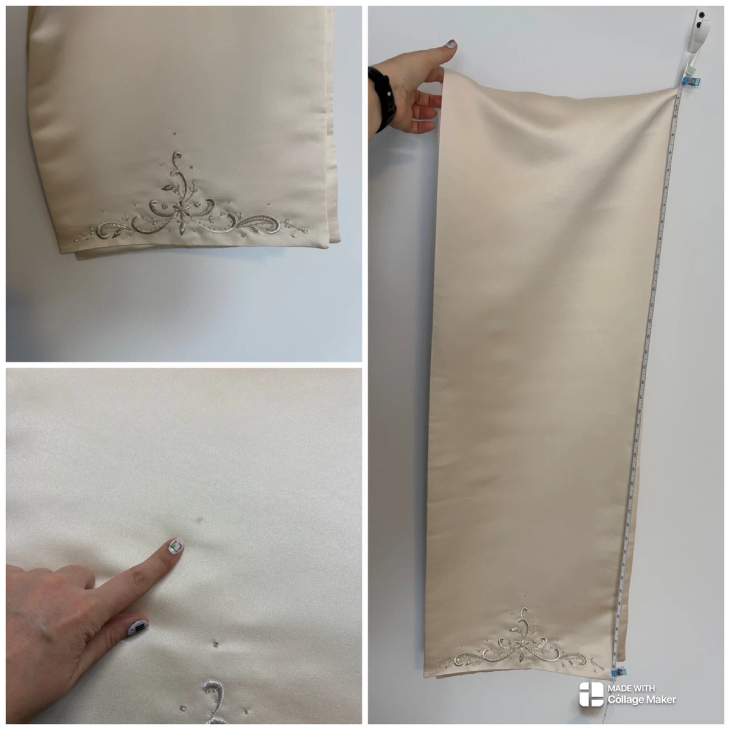Madison Collection Y2K Champagne Beaded Wedding Dress Veil 6 - photo 2