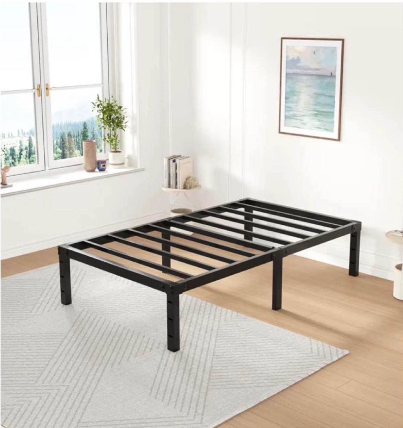 Twin-XL Steel Slat Bed Frame - photo 3