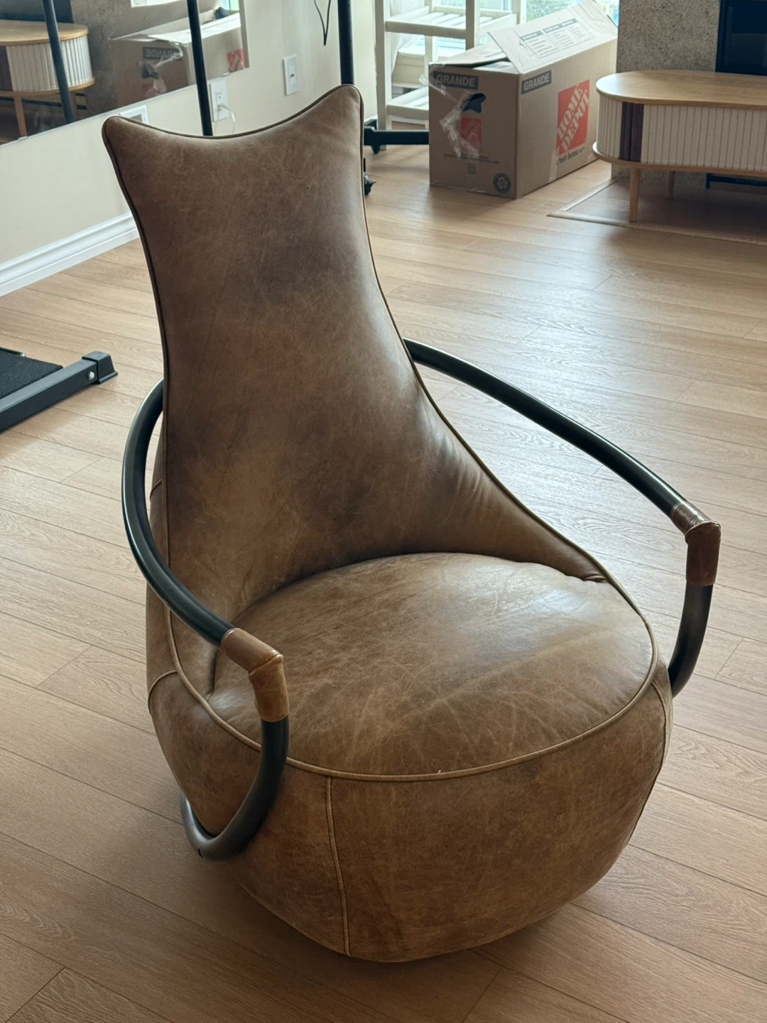 Moe's Home Collection Carlisle Brown Club Chair