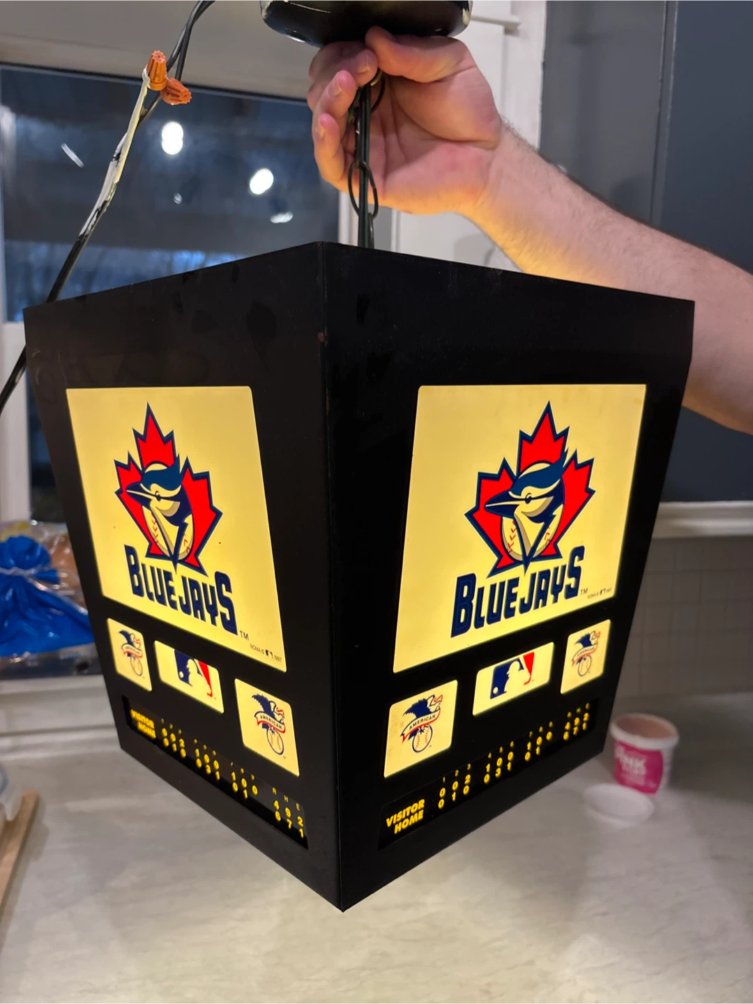 Toronto Blue Jays Baseball Scoreboard Light Fixture - photo 2