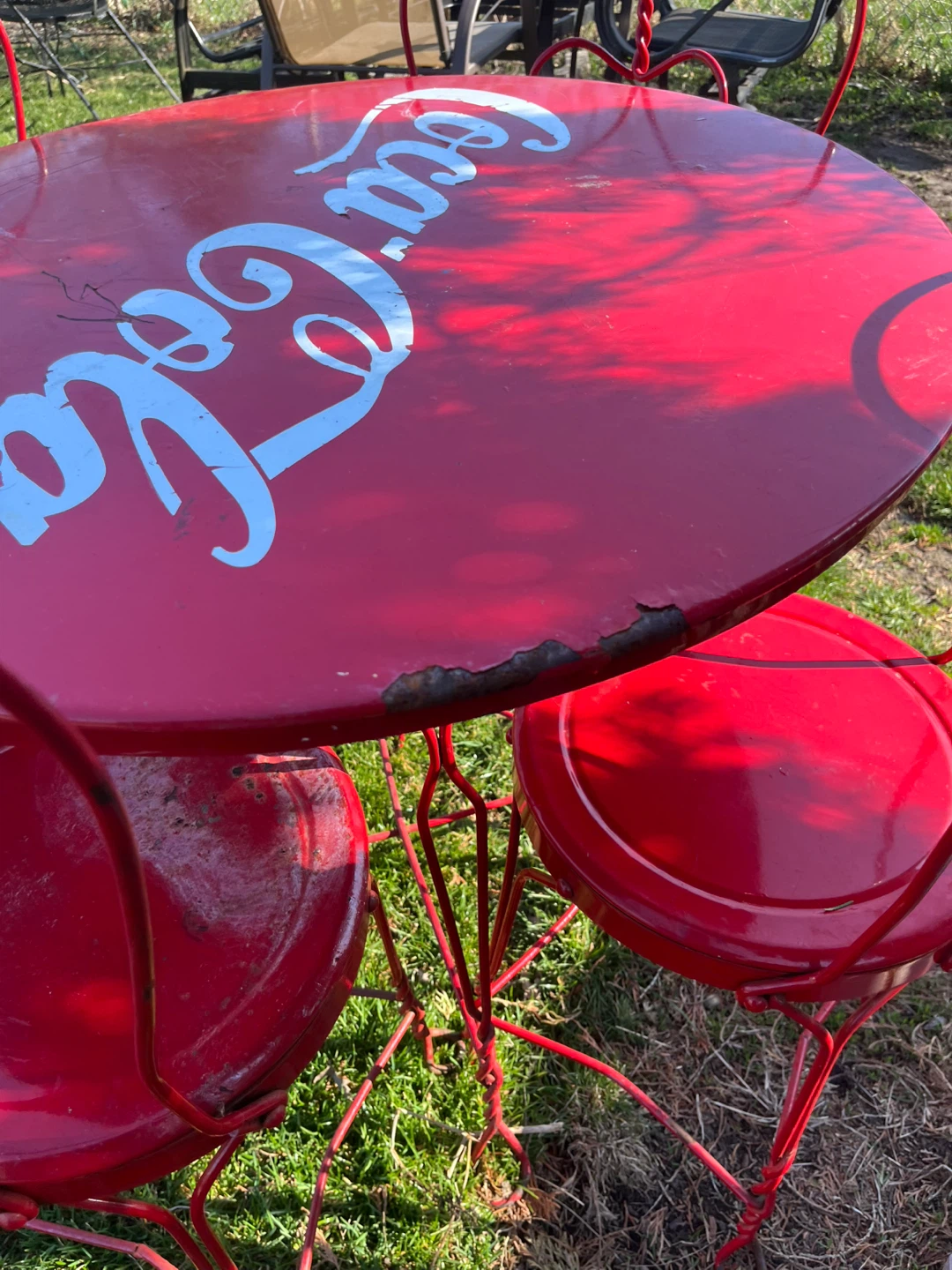Coca-Cola Bistro Set with 4 Chairs - photo 4