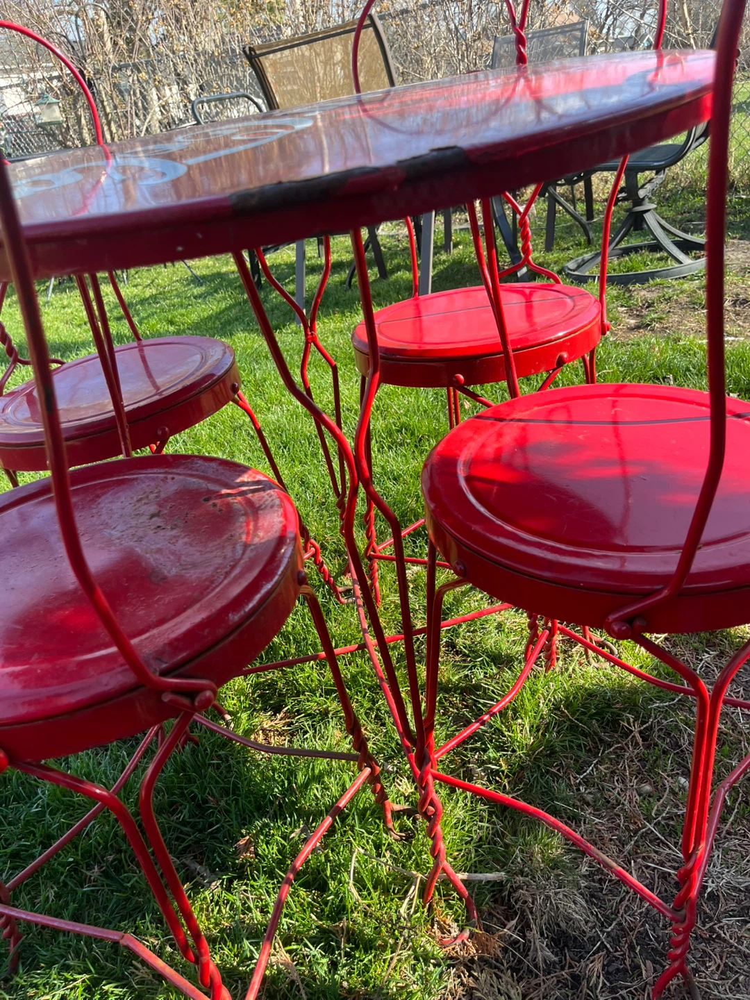 Coca-Cola Bistro Set with 4 Chairs - photo 3