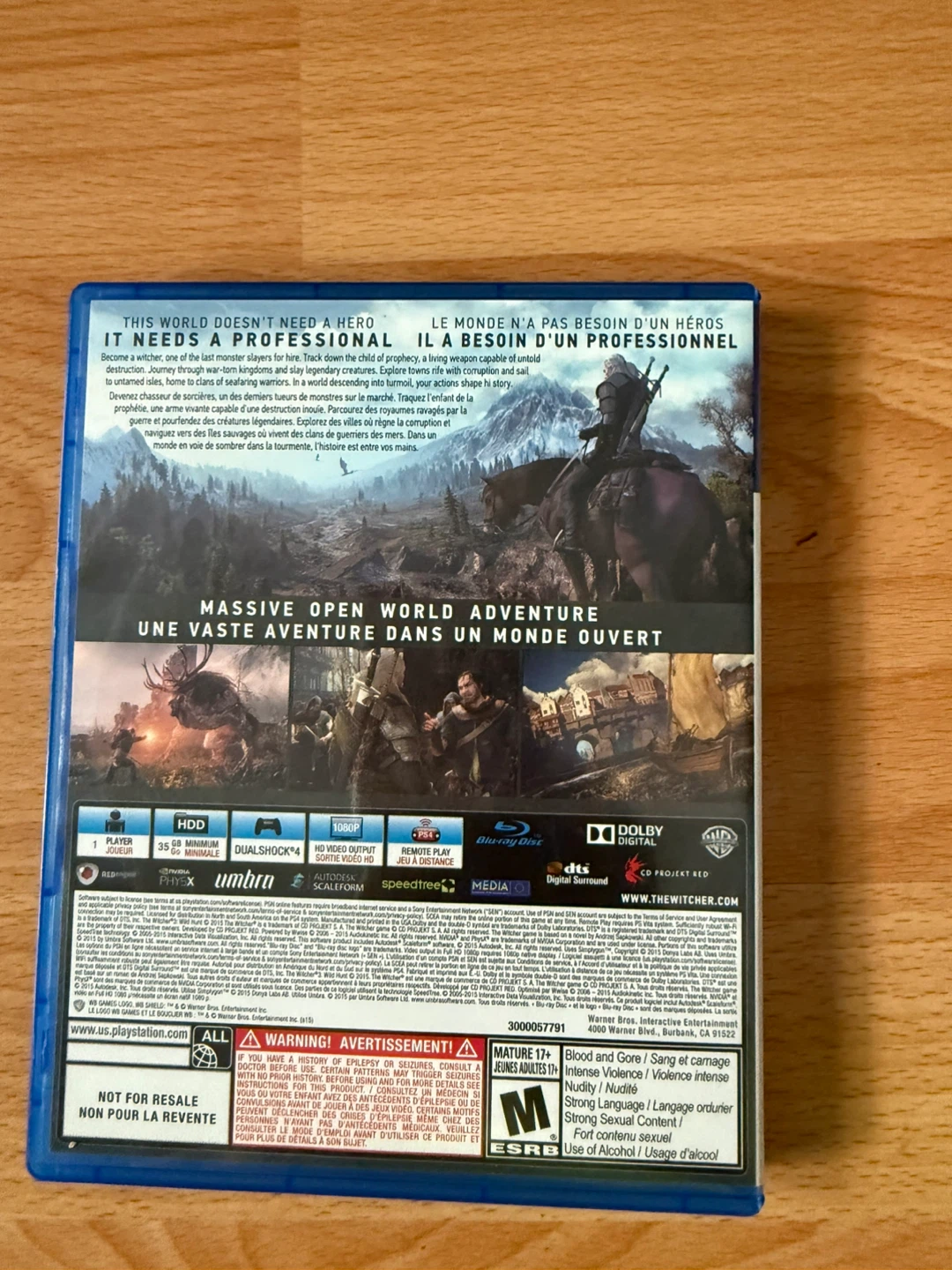 The Witcher 3: Wild Hunt PS4 Game - photo 2