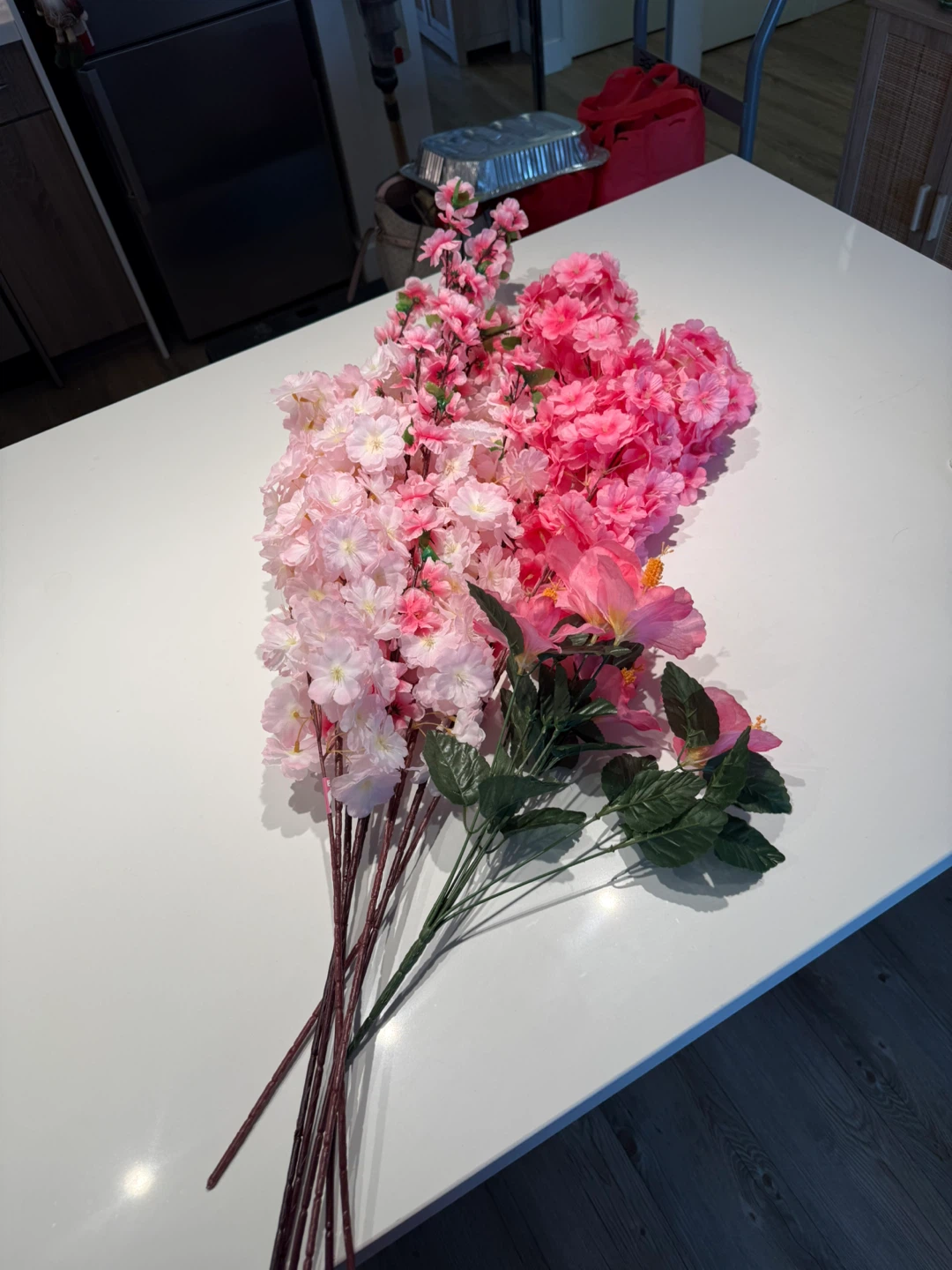 Assorted Pink Artificial Flowers