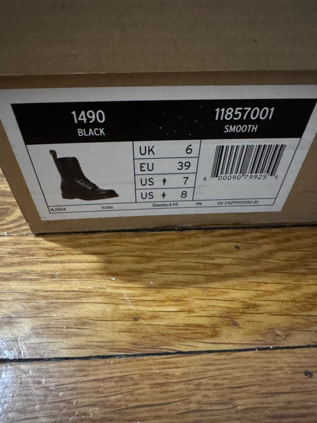 Dr. Martens Black Leather Lace-Up Boots - photo 3