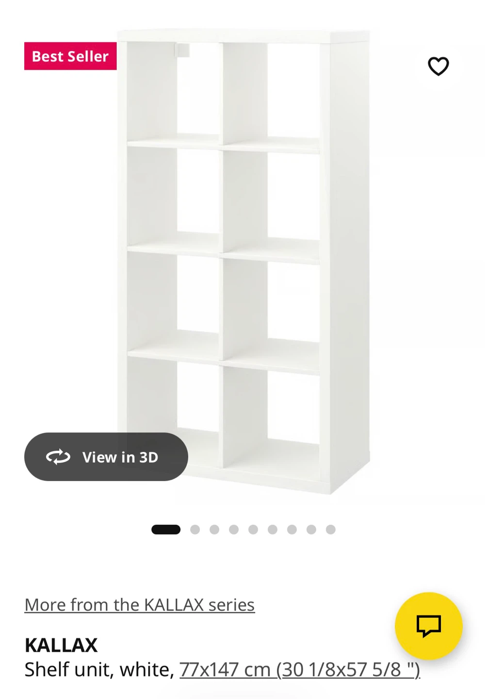 IKEA KALLAX Shelf Unit - White