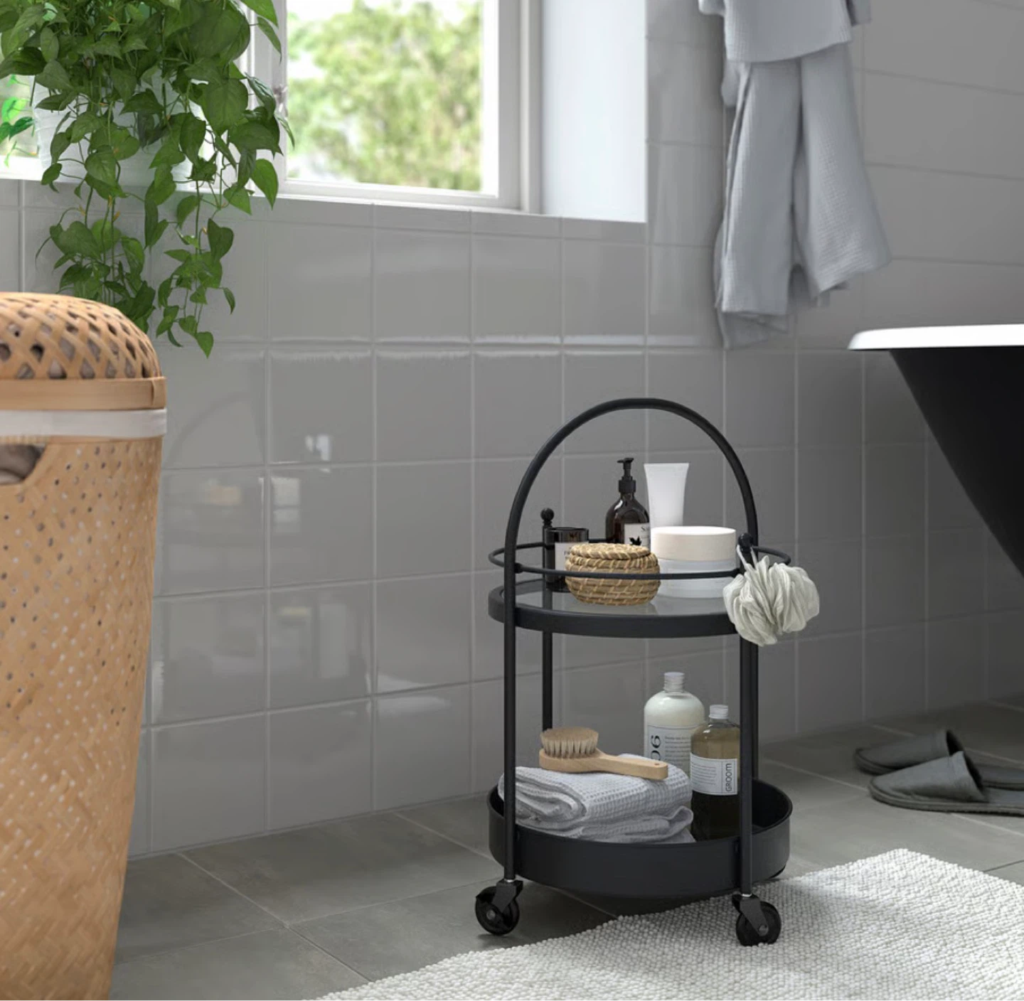 Two-Tier Rolling Bar Cart - photo 3