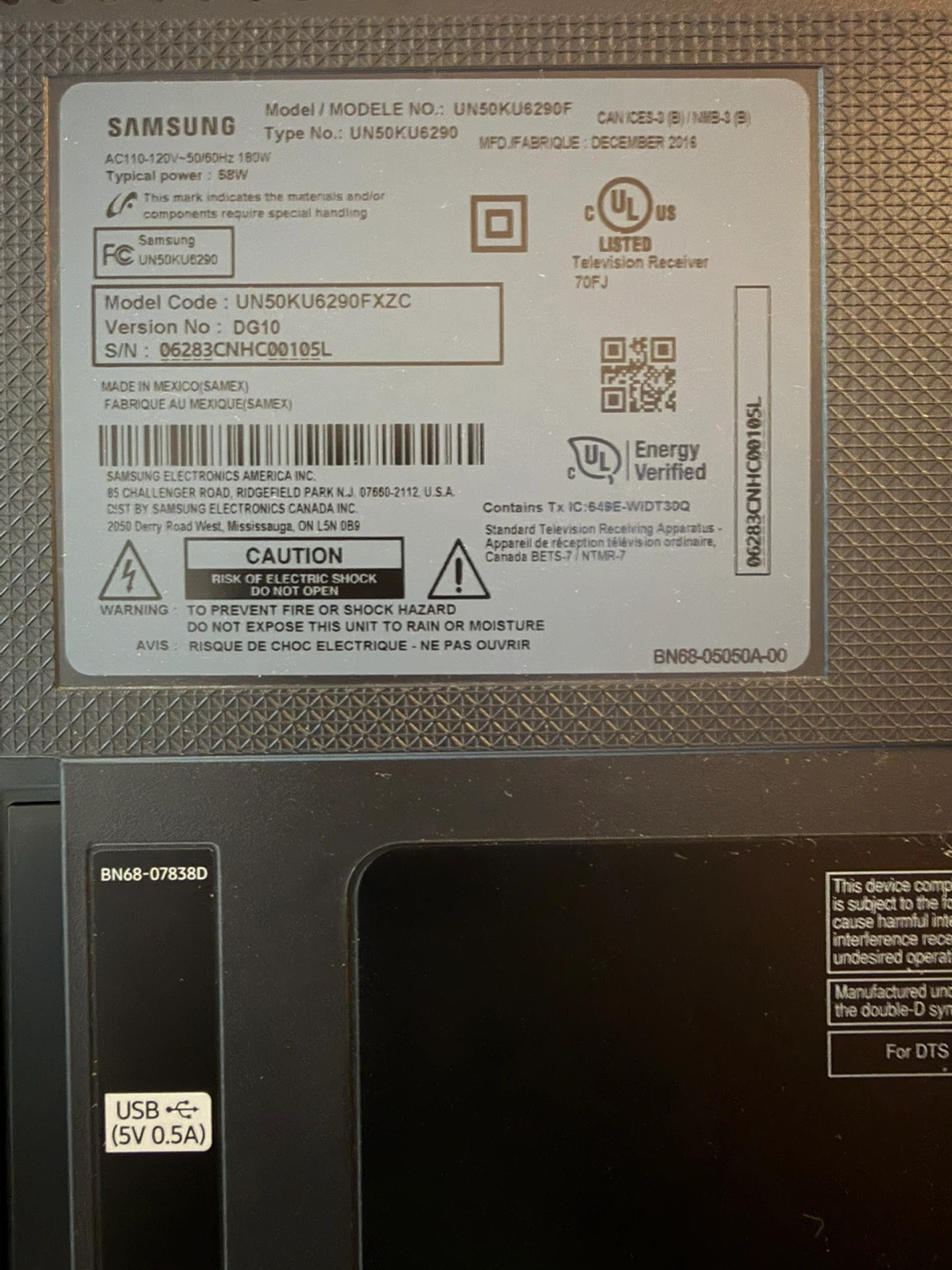 Samsung 50" 4K UHD Smart TV UN50KU6290F - photo 4