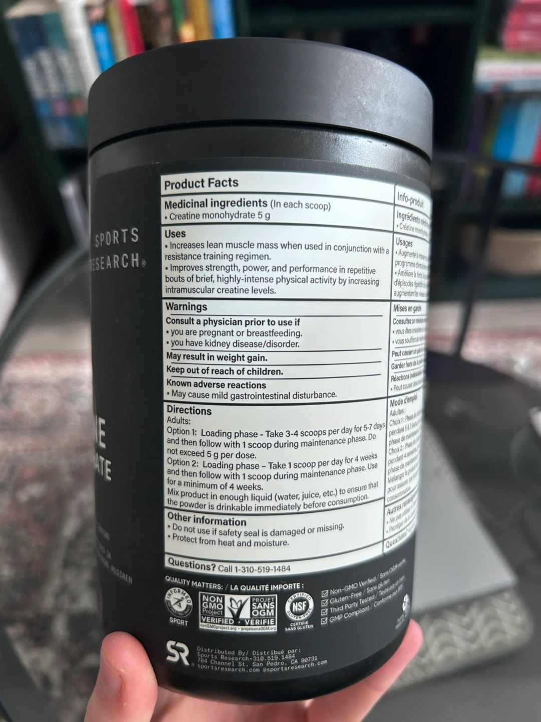 Sports Research Creatine Monohydrate Unflavoured Powder 500g - photo 2