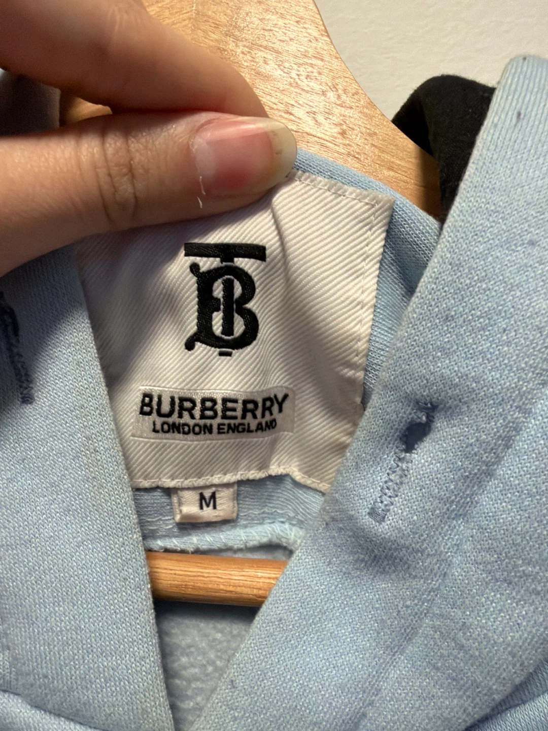 Burberry London England Light Blue Hoodie - Size M - photo 2