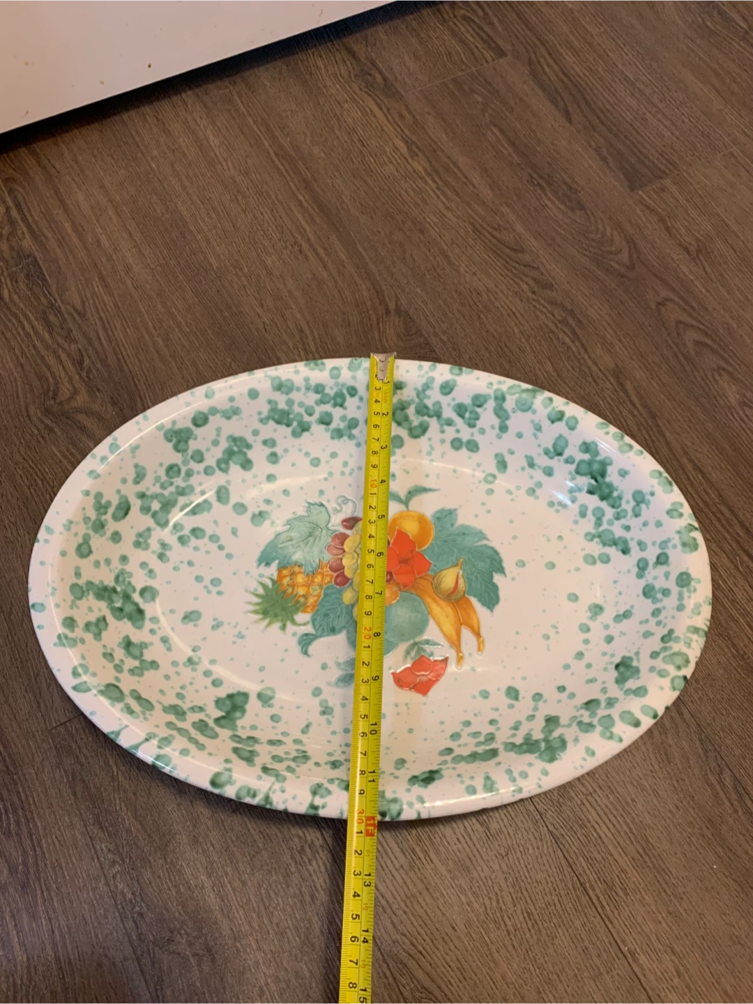 Oval Serving Platter with Fruit Design - photo 4