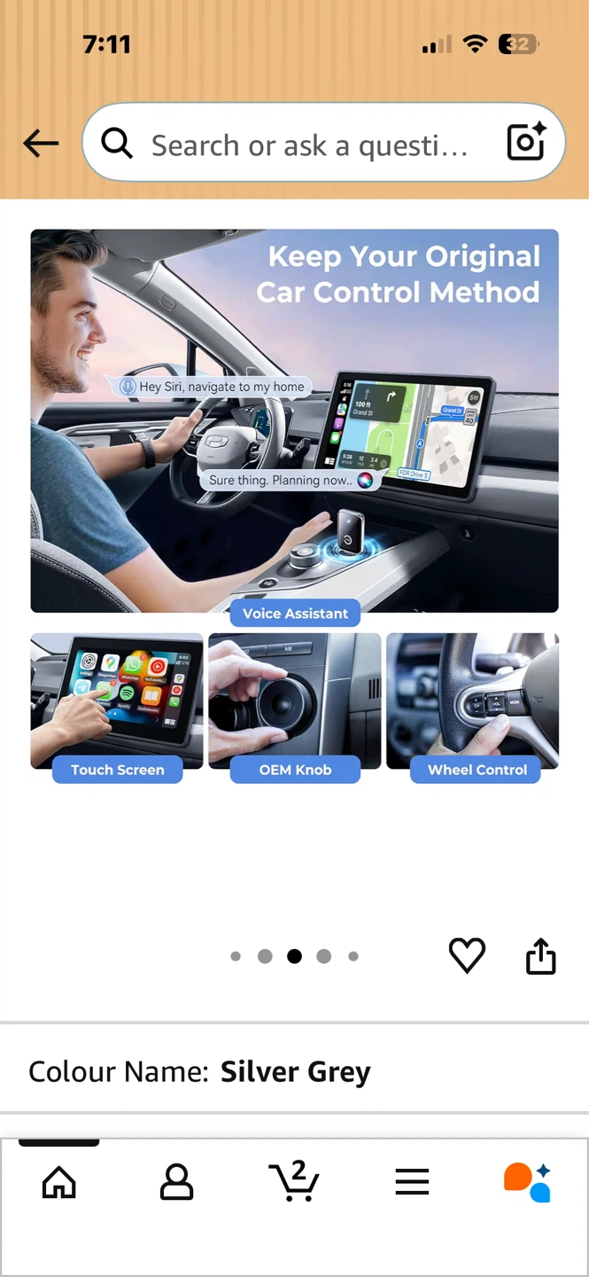 CZOZCPOS 2-in-1 Wireless CarPlay & Android Auto Adapter - photo 4
