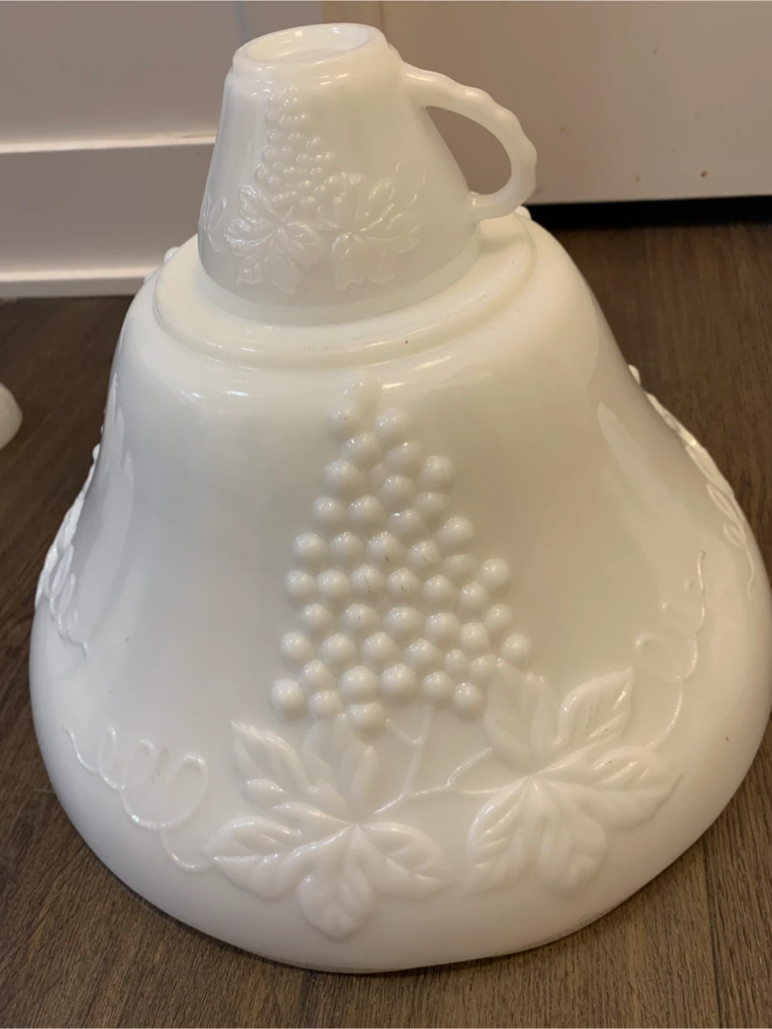 Vintage Milk Glass Punch Bowl Set with Cups - photo 3