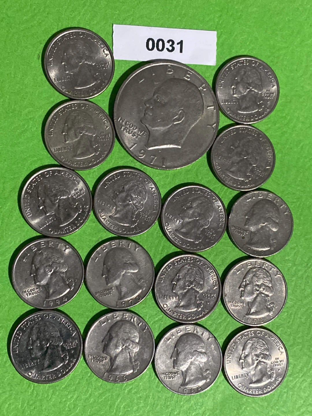 Collection of US Quarters and One Dollar Coin - photo 3