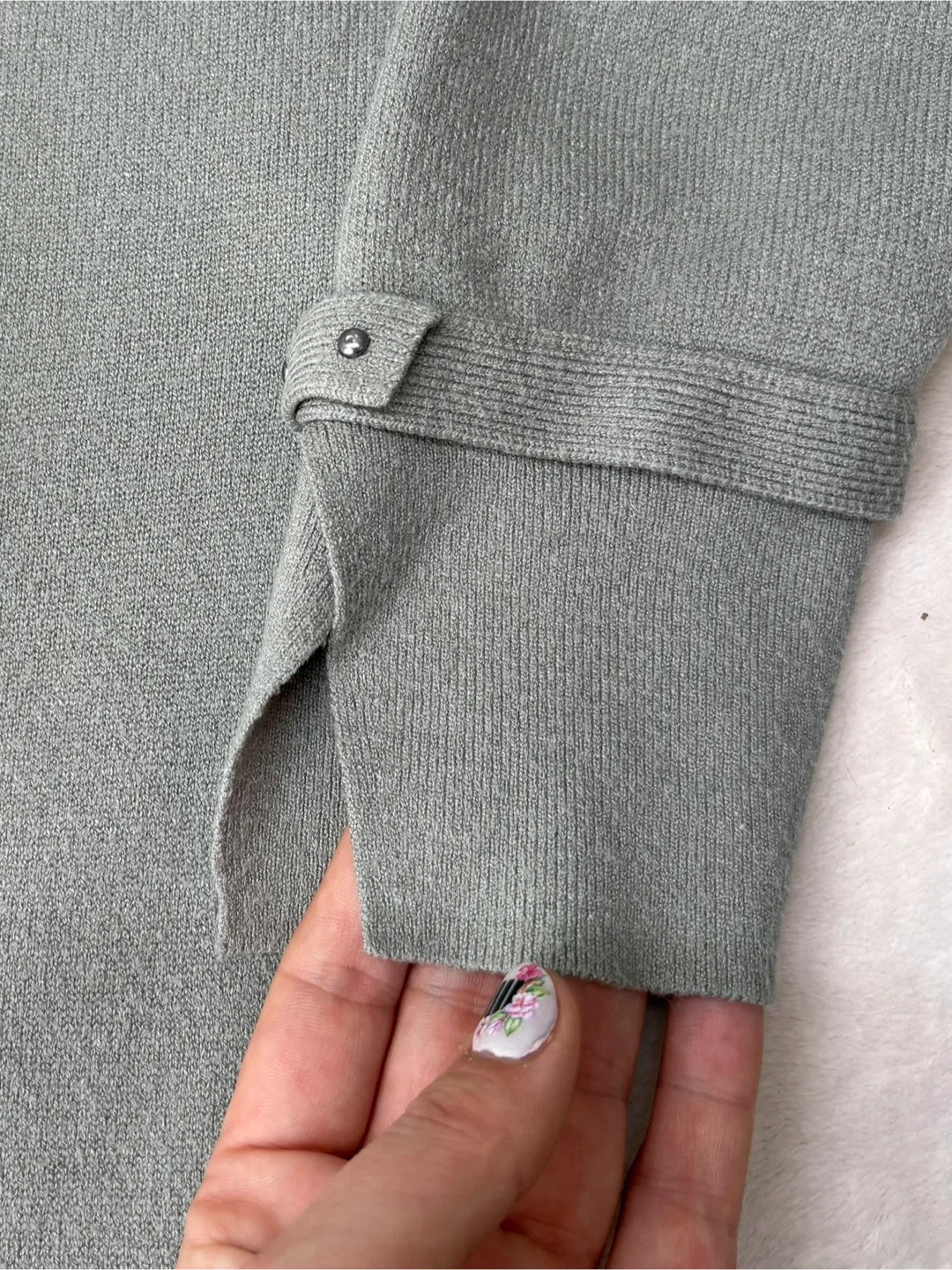 Marla Wynne Olive Green Knit Lounge Set Cardigan Jogger Sz XL - photo 5