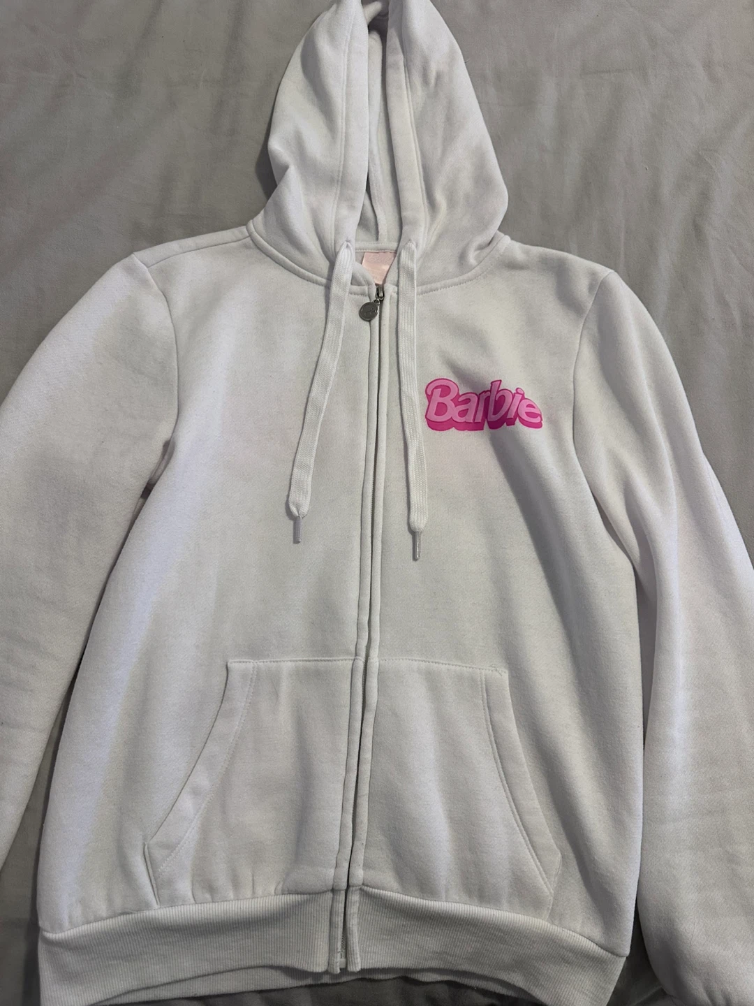 Barbie White Zip-Up Hoodie - photo 2