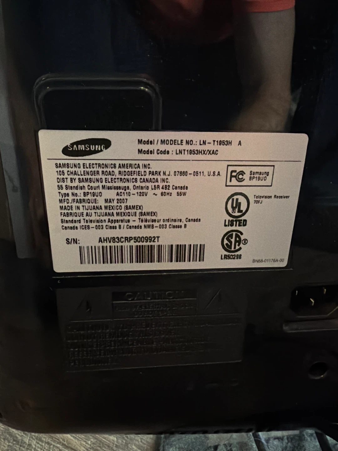 Samsung 21.5 inch Monitor LN-T1853HX - photo 2