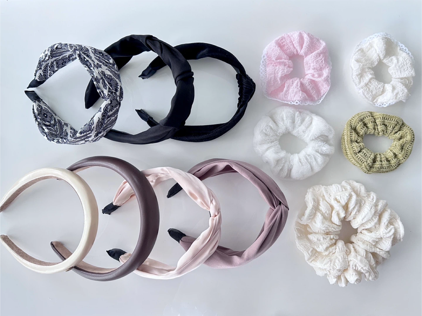Cute Stylish Scrunchies and Headbands
